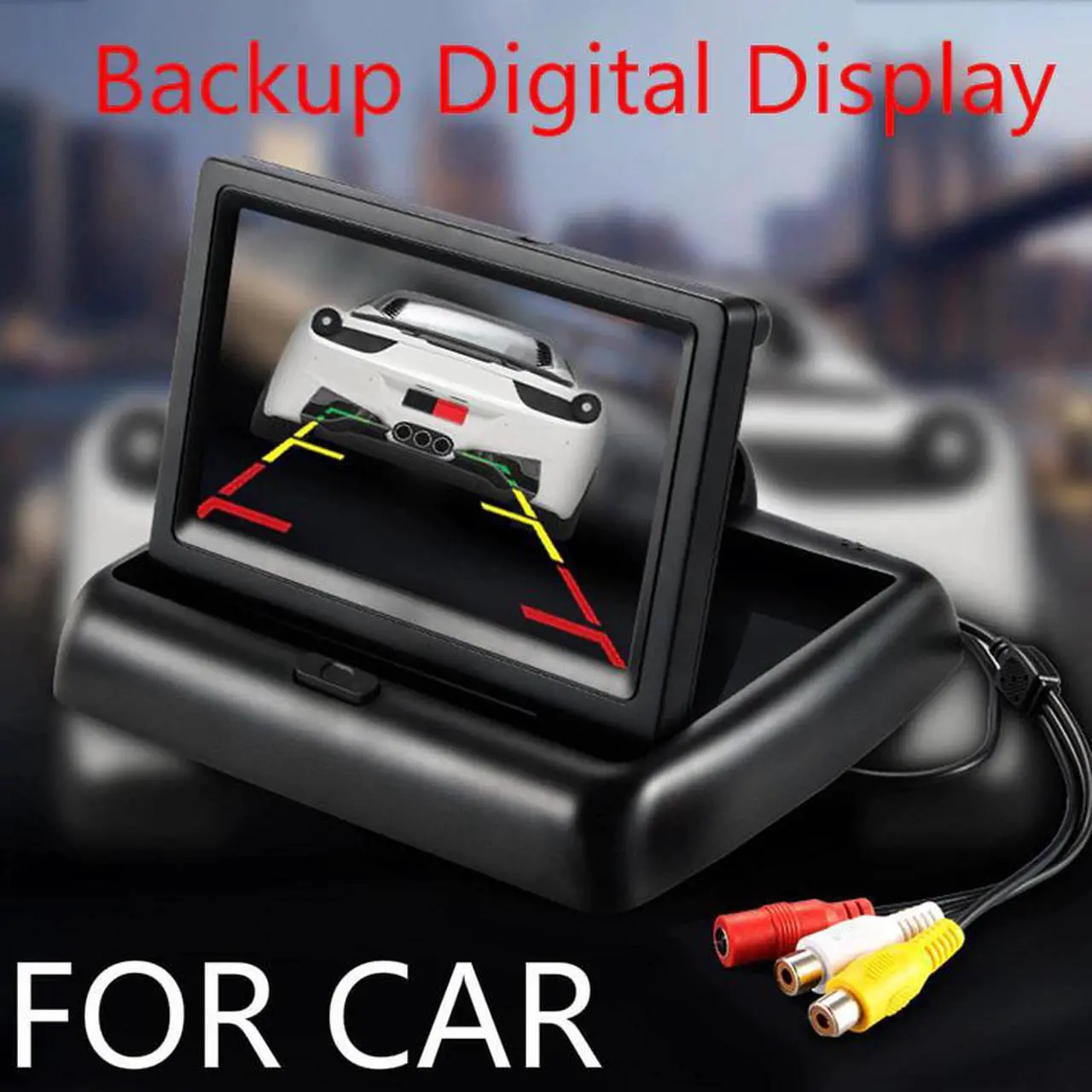 Alt view image 2 of 5 - Radio 4.3 Inch Touch Digital Display Auto Audio Autoradio Bluetooth Multimedia Player Backup Monitor