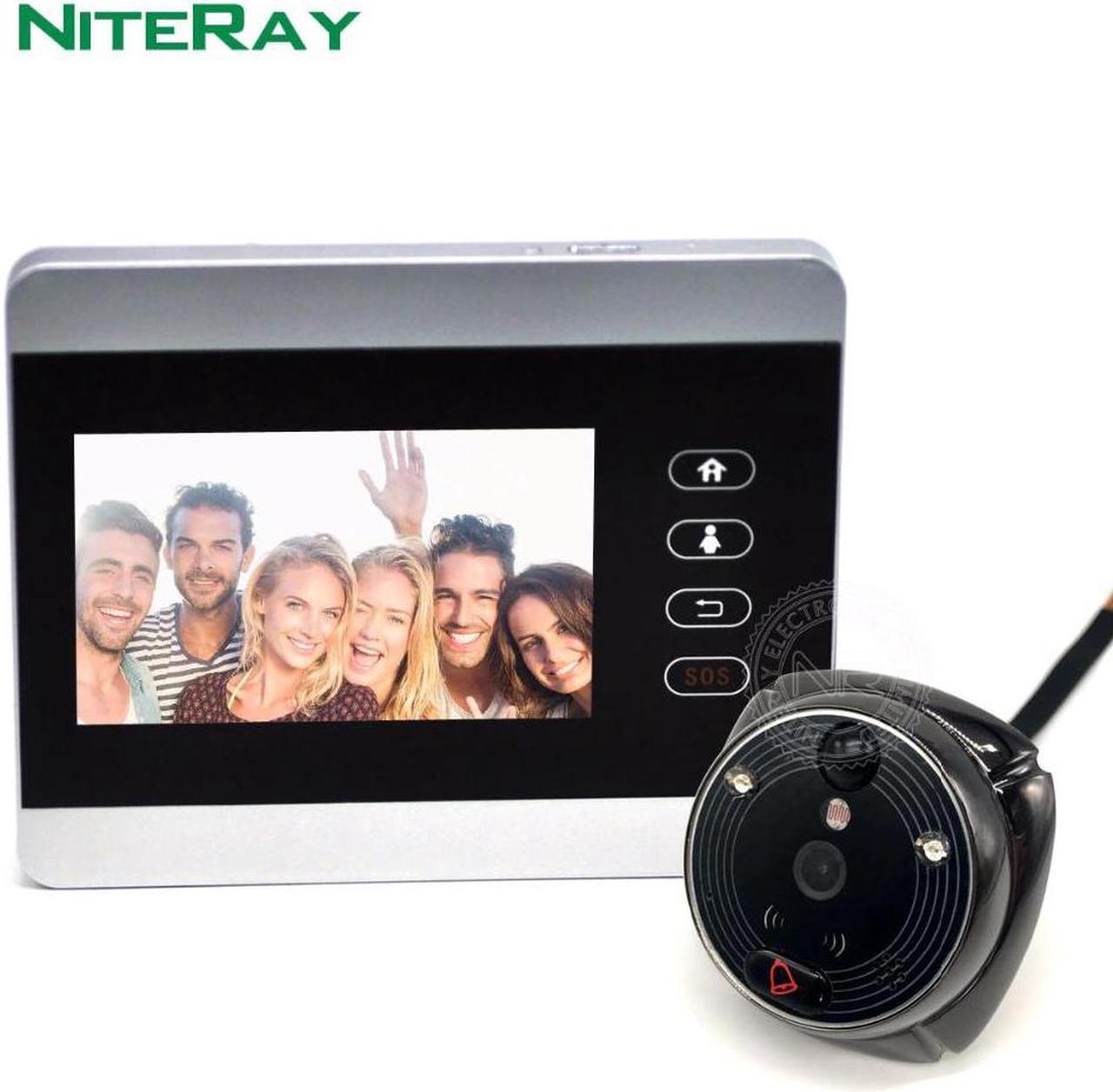 4 Inch WiFi Video Call GSM Peephole 1080P Camera Two-way Audio Talk Doorbell Viewer Doorphone SMS Push Motion Alarm  Card