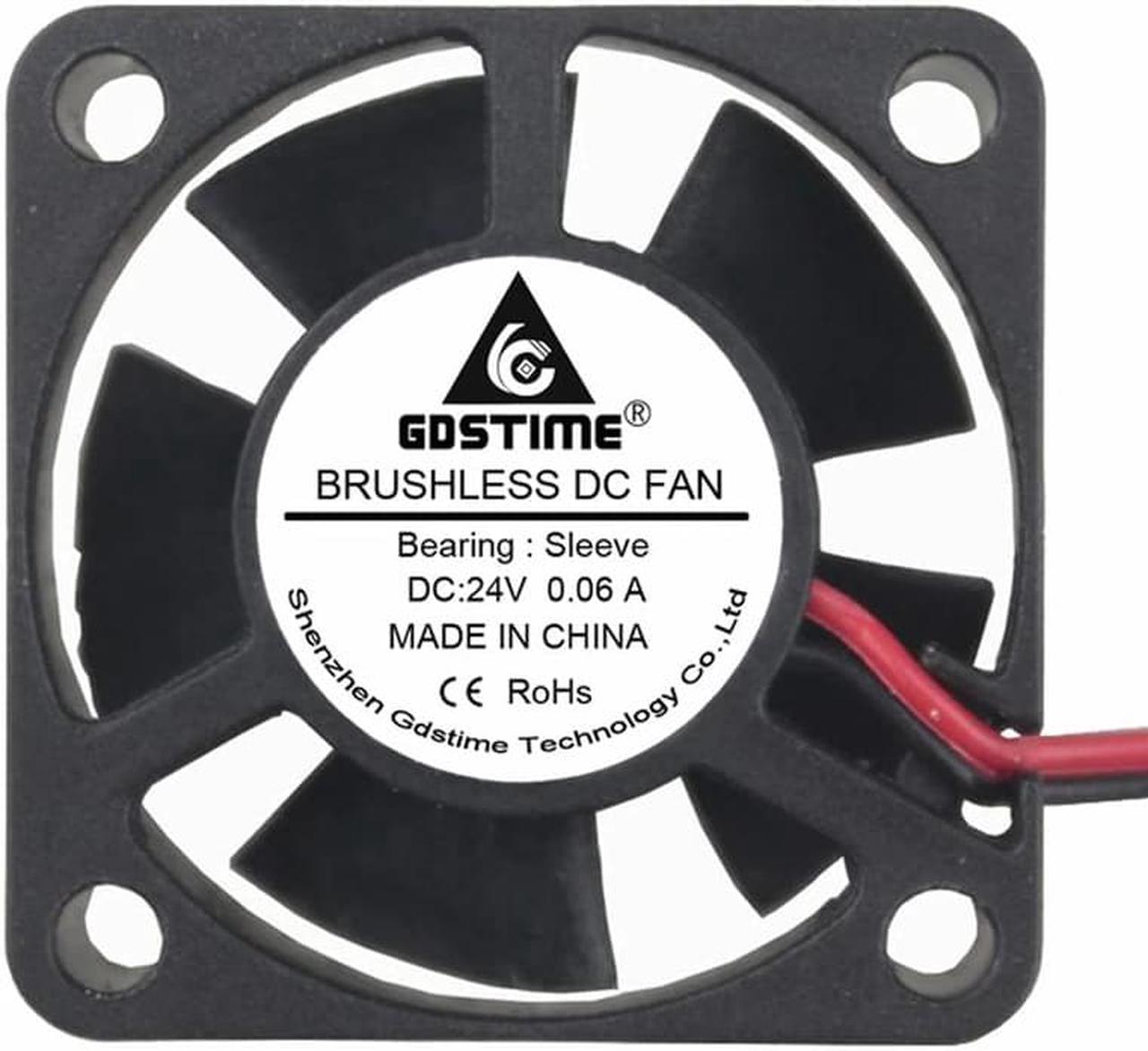 5PCS  24V 2Pin 30MM 30 x 30 x 10mm 3010 3cm 24 volt DC Cooler Fan