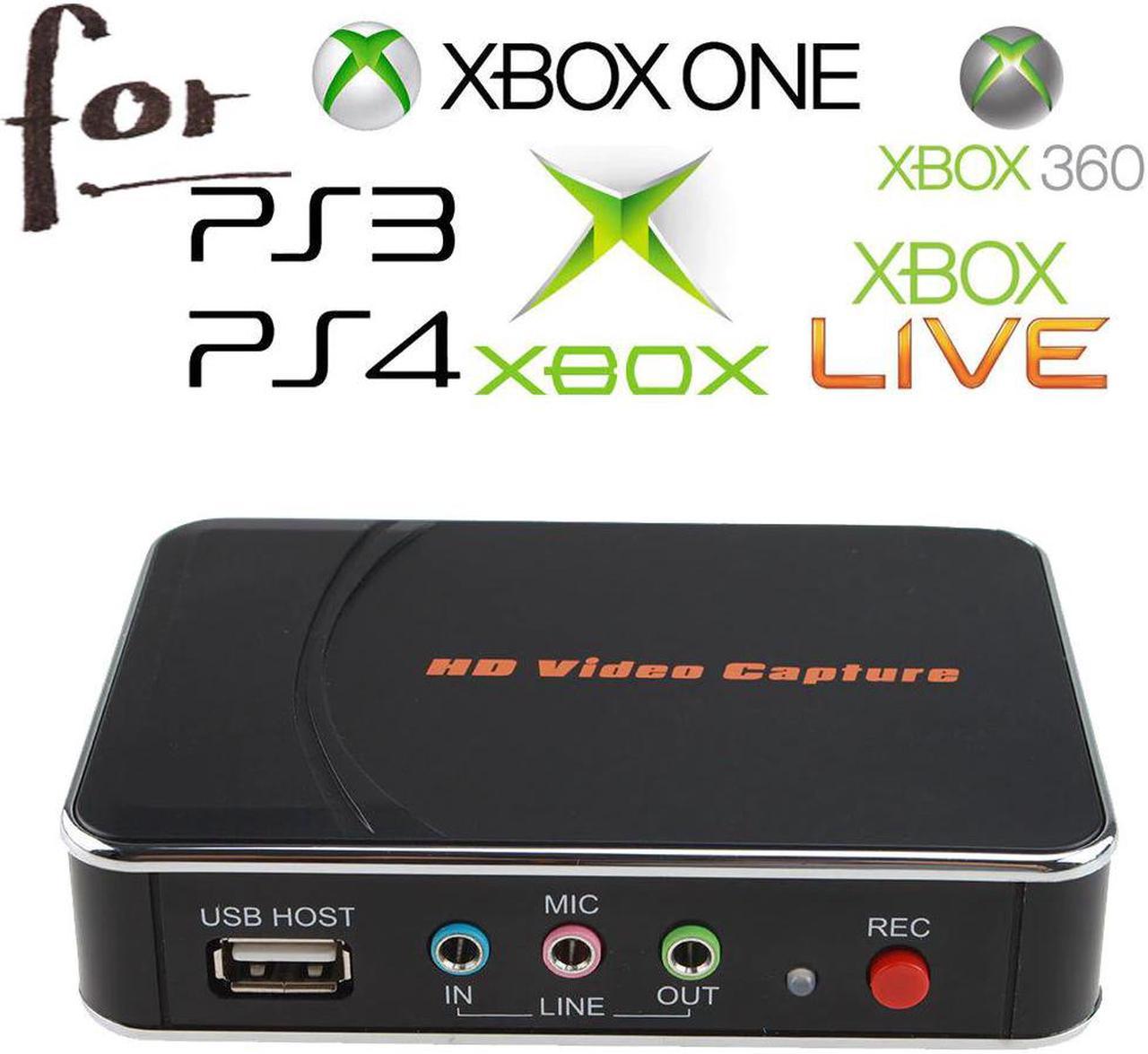 HD Game Capture Card HD Video Capture 1080P HDMI/YPBPR Video Recorder for Xbox 360 Xbox One/ PS3 PS4/ Wii U No Any Set-up