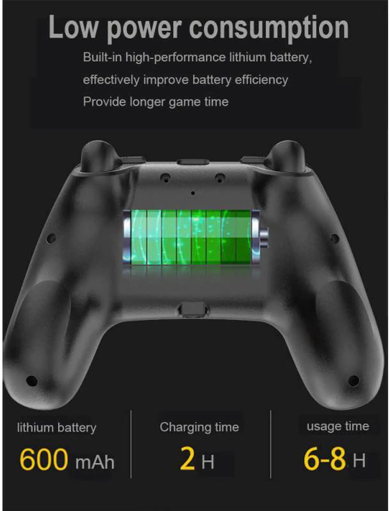 Alt view image 3 of 5 - crossing Switch Pro GAMEPAD bluetooth Wireless controller Somatosensory Vibration FOR Nintendo switch/PC/Android