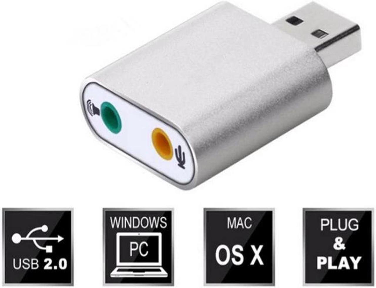 Main image of 1pcs Audio Sound Card Adpater Mini External USB 2.0 7.1 CH Virtual Audio Sound Card Adapter Converter for Notebook PC