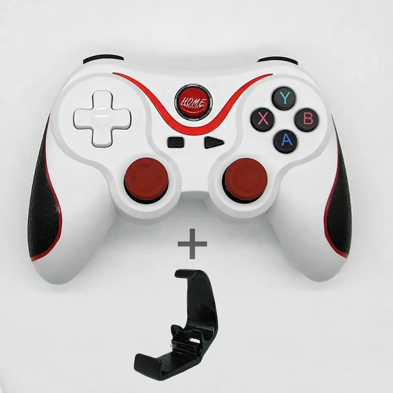 Alt view image 4 of 5 - controller T3 Bluetooth Wireless Joystick Gamepad Game Controller Bluetooth Joystick For Mobile Phone Tablet TV Box Holder