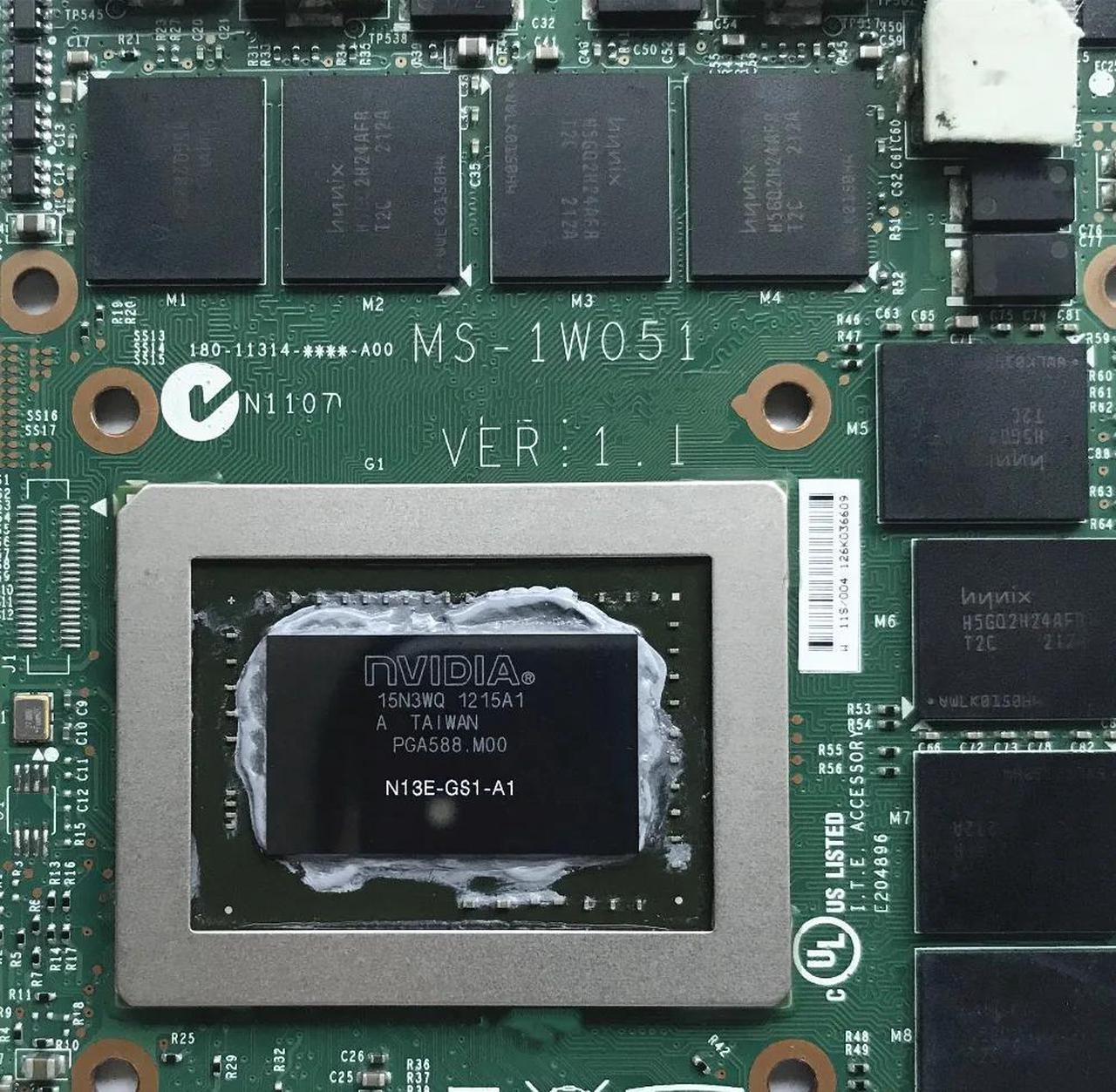 Alt view image 2 of 4 - MS-1W051 VER:1.1 N13E-GS1-A1 GTX 675M 2GB DDR5 Video VGA CARD FOR  GT70 GT60 GX660R GT660 GX680 GT683DX GX780 GT783DX
