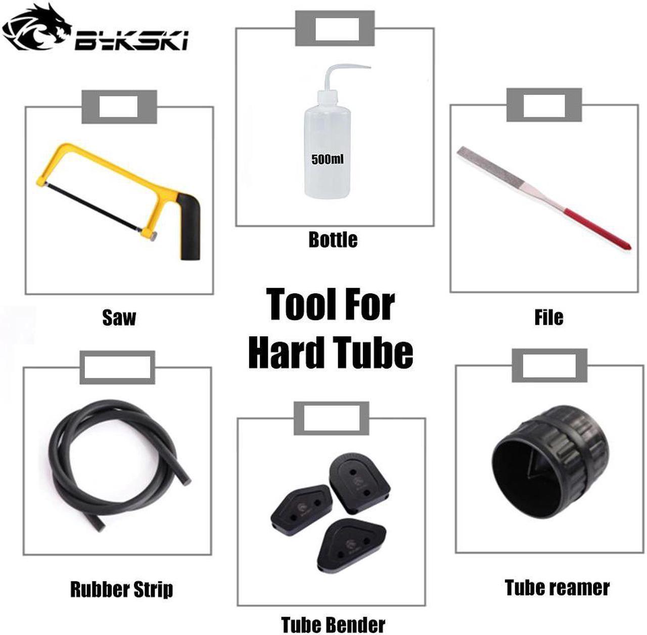 Hard Tube Bending Tool Kit OD12/14/16MM Acrylic/PETG Rubber Strip Cutter Tube Reamer Hard Tube Reamer Water Cooler Pipe