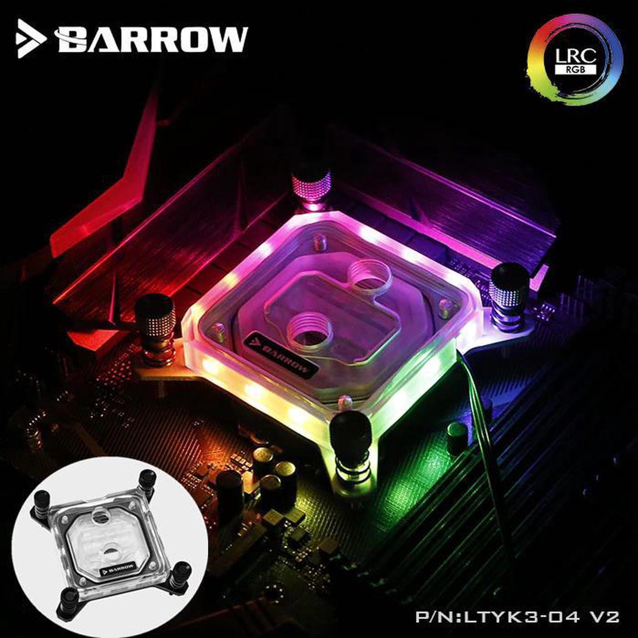 For  CPU Acrylic Water Block 0.4MM Water Way Micro Channel For  LGA-115X(1150 1151 1155 1156) CPU AURA