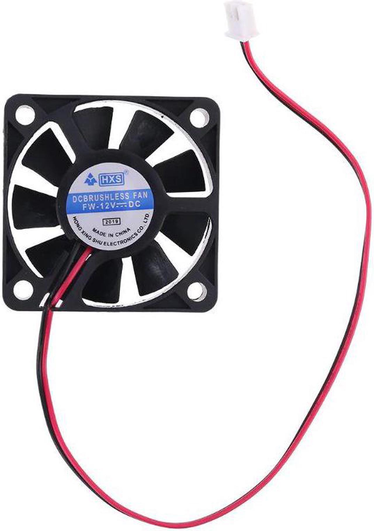 12V 0.12A 2-Pin 50x50x10mm PC Computer CPU System Brushless Cooling Fan 5010 WXTB