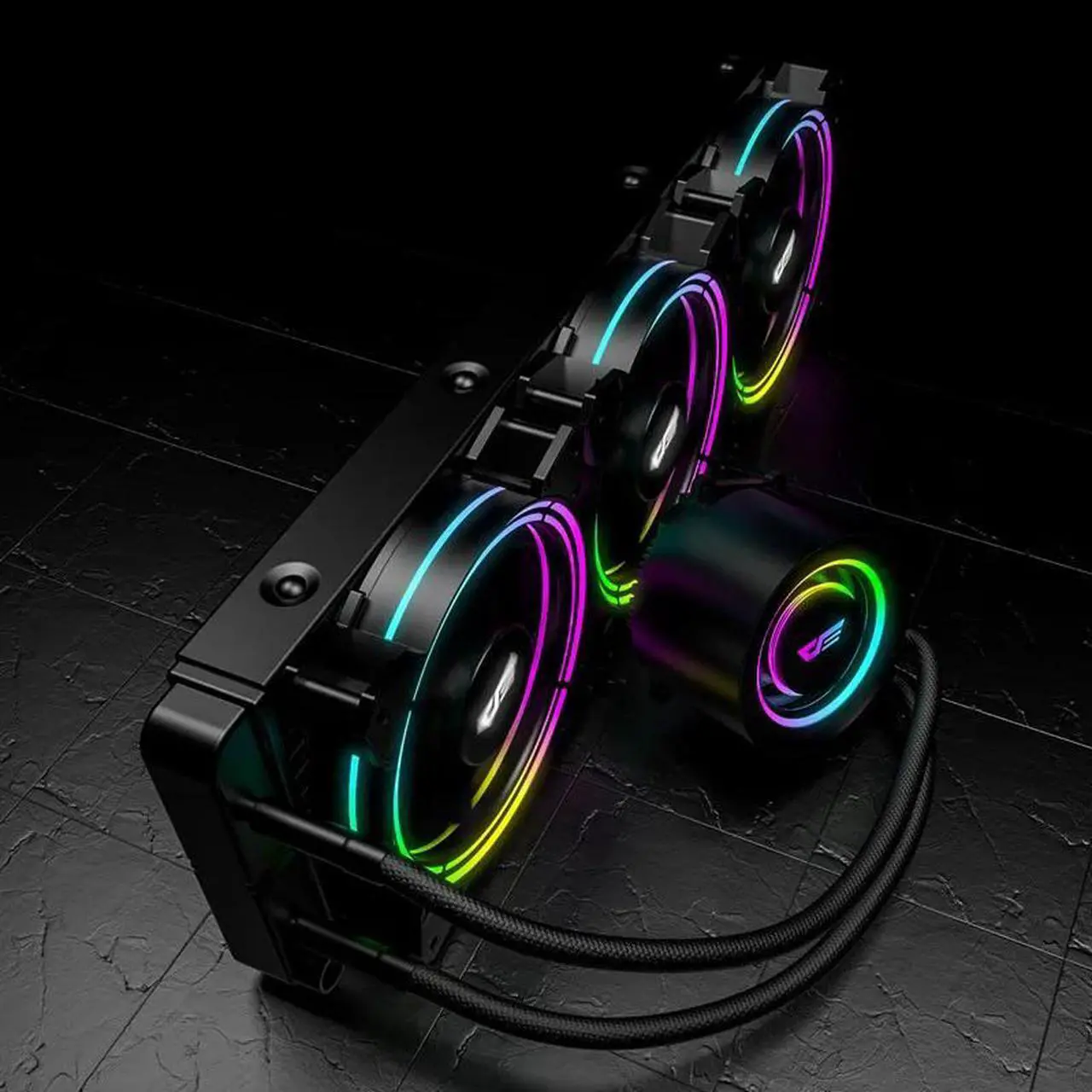 Alt view image 2 of 5 - ARGB Water Cooling PC Computer CPU Water Cooler RGB FAN Heatsink Integrated Radiator LGA  1151/2011/AM3+/AM4