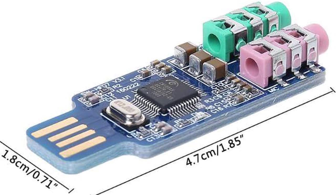 Alt view image 4 of 5 - USB Drive  Sound Card Laptop Computer External Sound Card Module Dropship