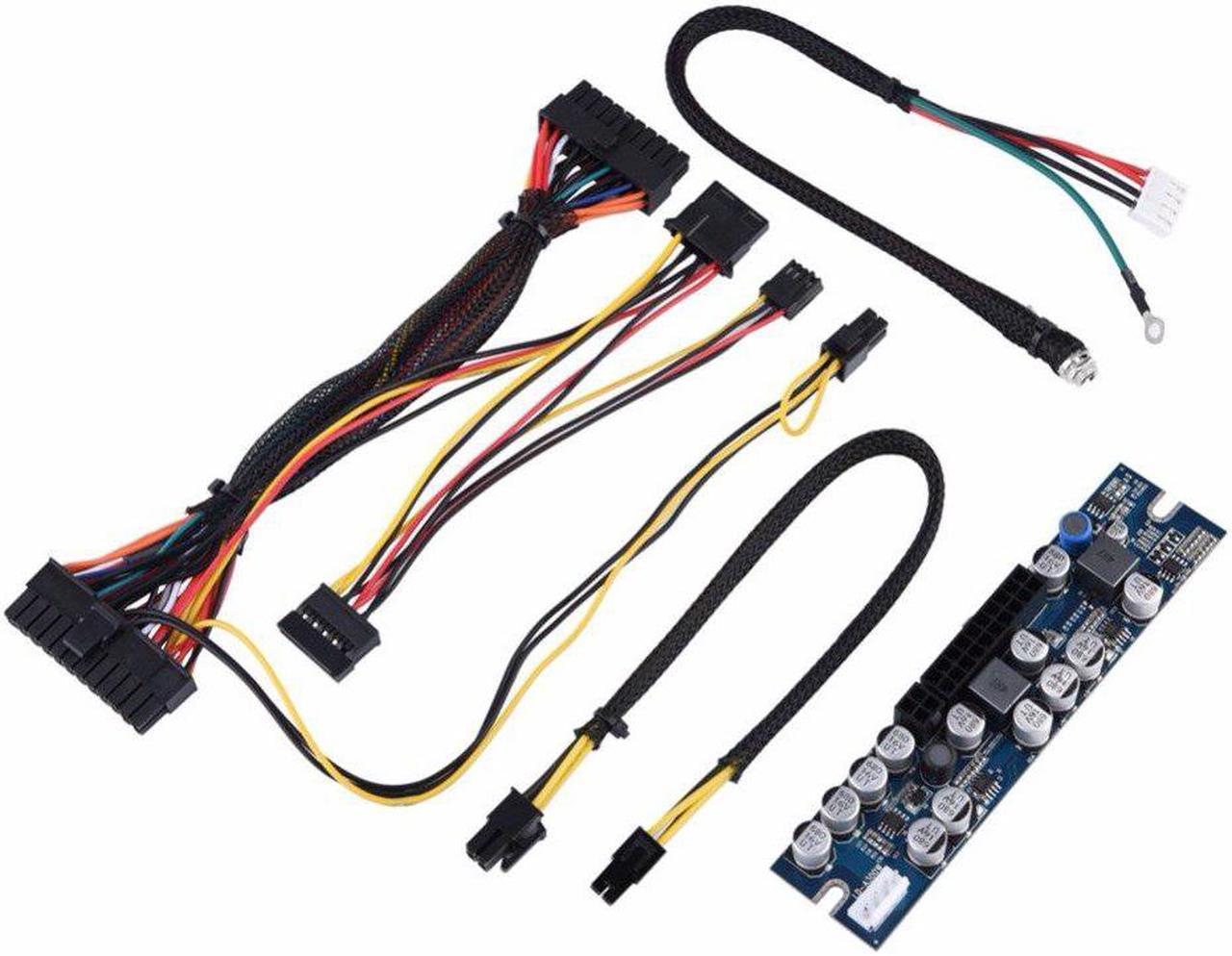 300W PC PSU DC 12V Input 300W Computer Power Supply Module with 24Pin Connect/ AUX/ SATA Cable