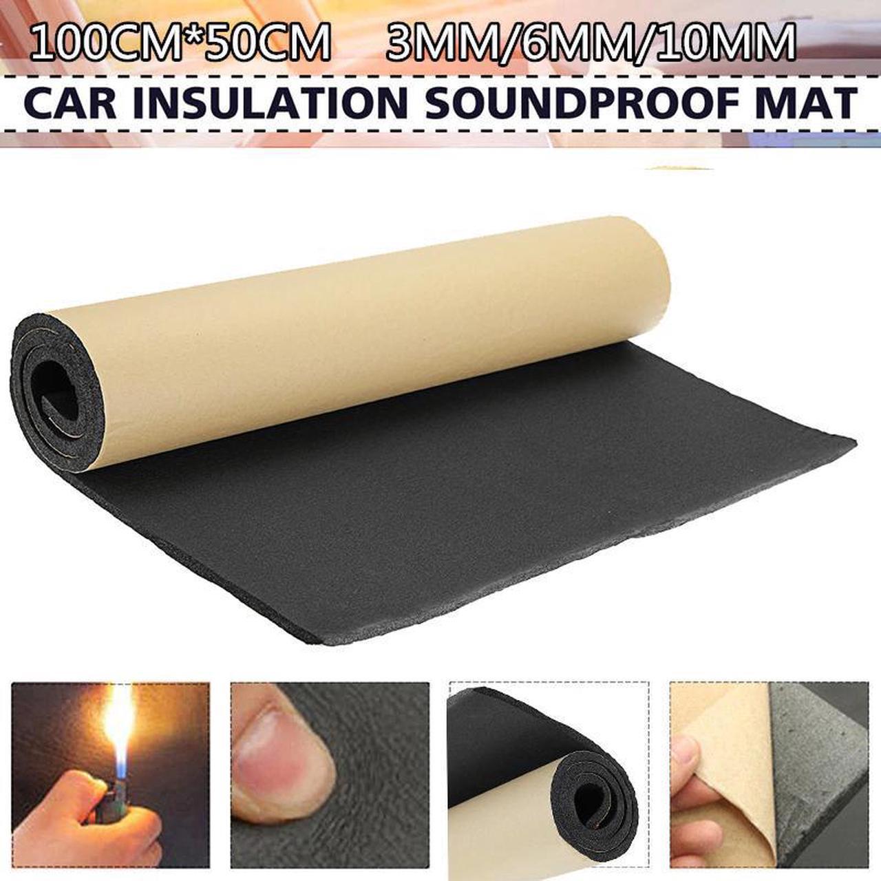 Main image of 1Roll 100cmx50cm 3mm/6mm/10mm Adhesive Closed Cell Foam Sheets Soundproof Insulation Home Car Sound Acoustic Insulation Thermal