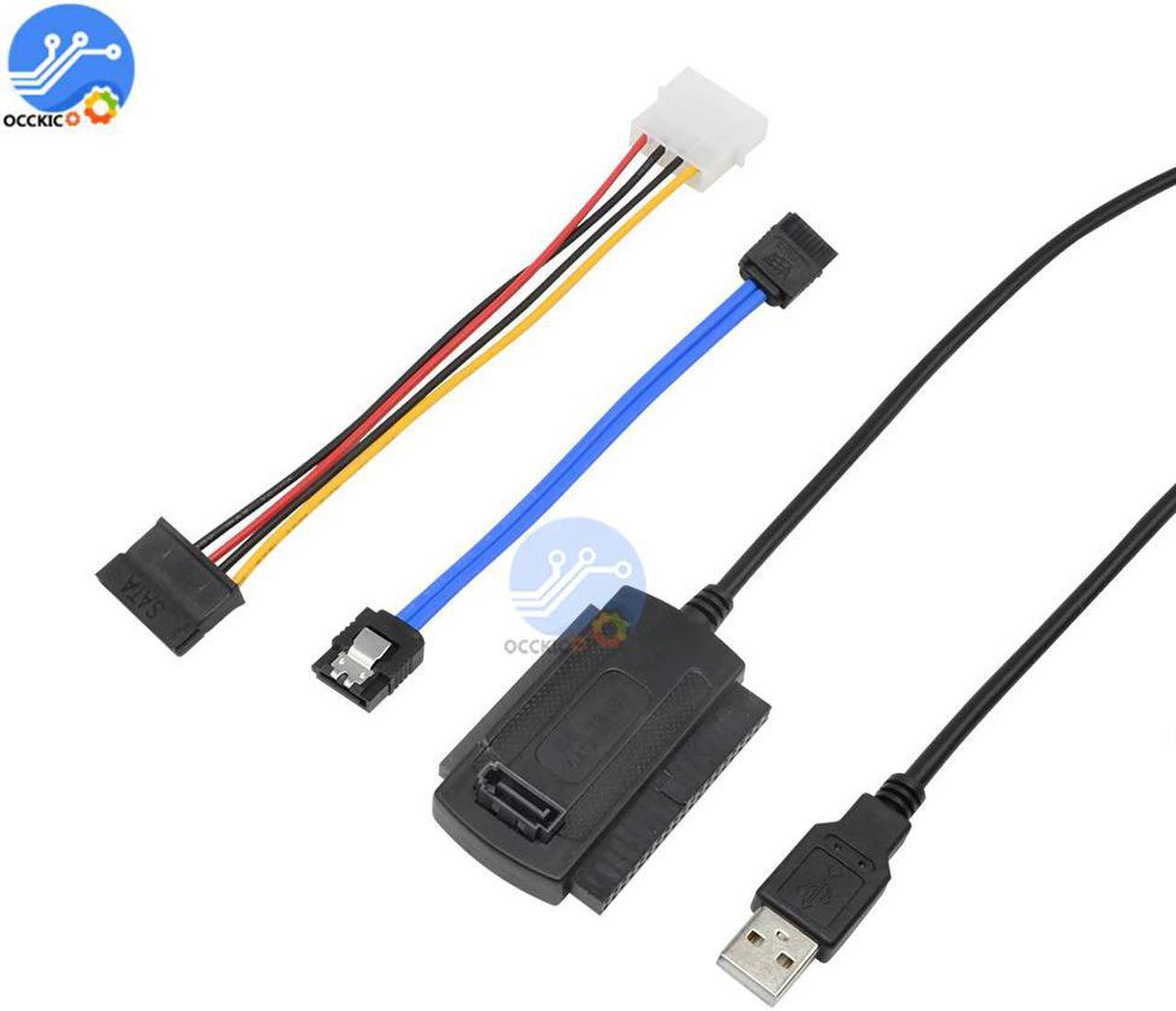 PATA IDE to USB 2.0 Adapter Date Cable for 2.5/3.5 Hard Disk Drive DVD Converter Cable Line