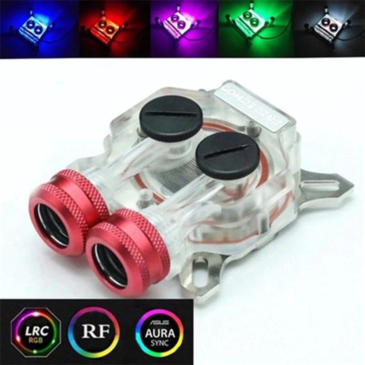 Alt view image 5 of 5 - Computer RGB Video Card GPU Core Cover Suitable For 43mm-53mm Hole Pitch Water Cooling Block. VGA-TMD