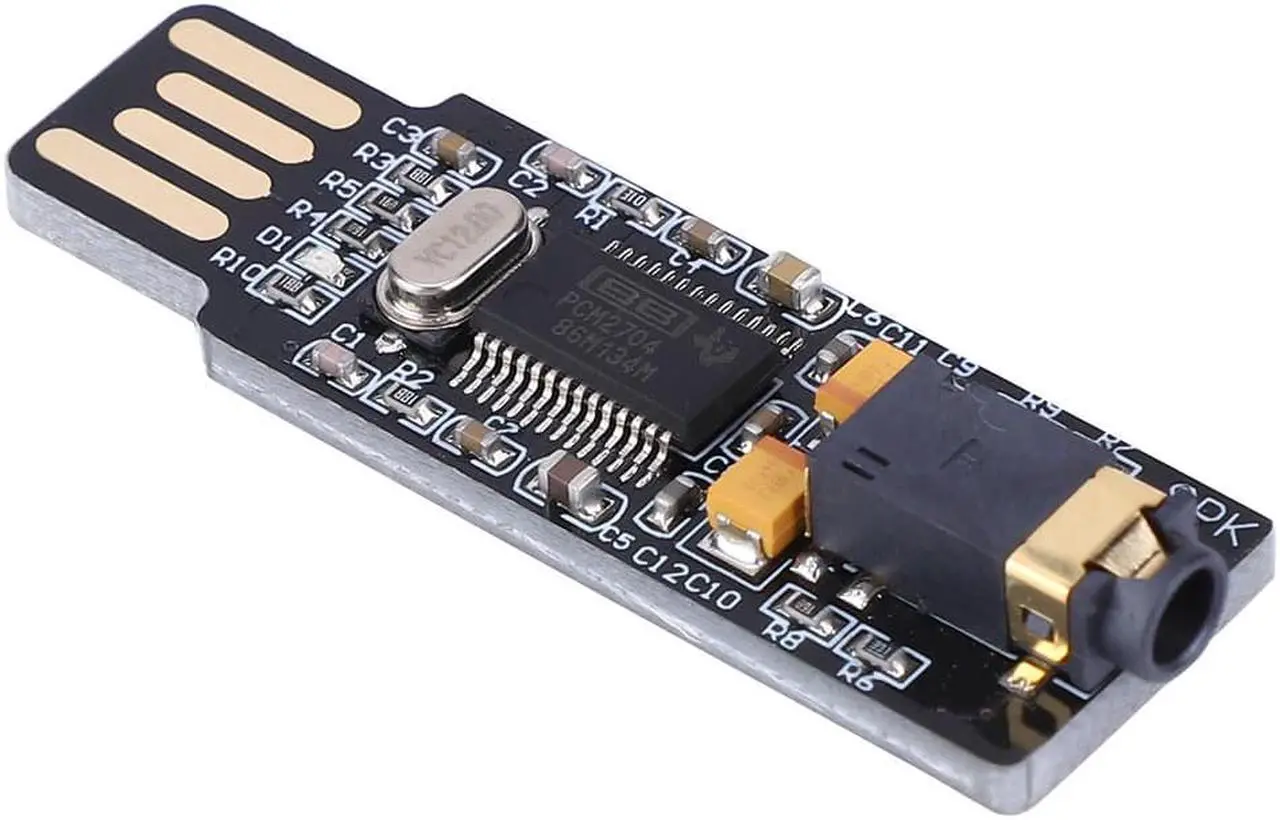 Alt view image 5 of 5 - VHM-305 Drive- USB Sound Card Chip Computer External Sound Card Module DAC Decoder Board for WIN2000/WINXP/WIN3003