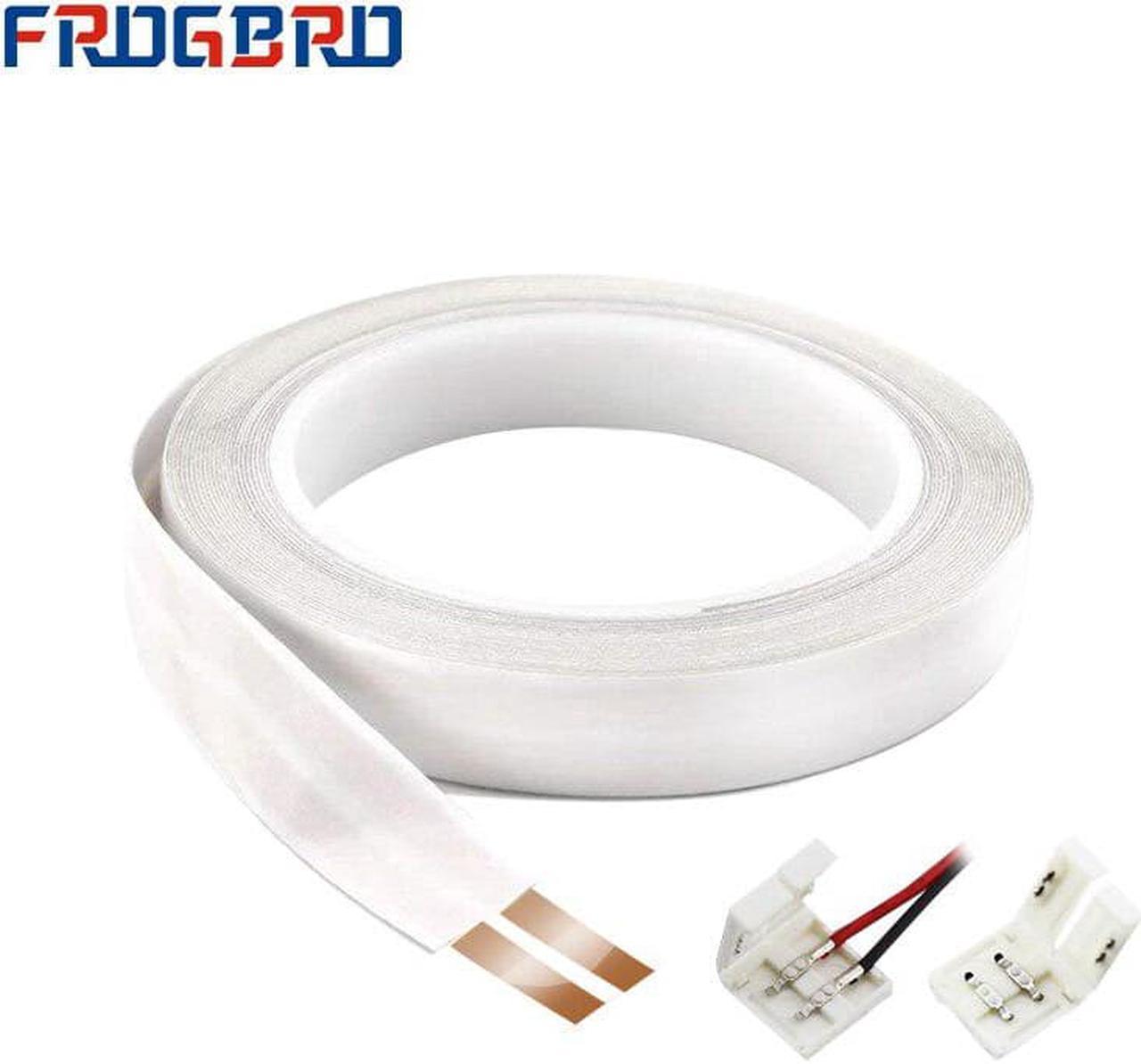 23 AWG Flat Cable add 2 Terminal Blocks 2 Conductor 10M Pure Copper with Adhesive Backing Power Extension Cord