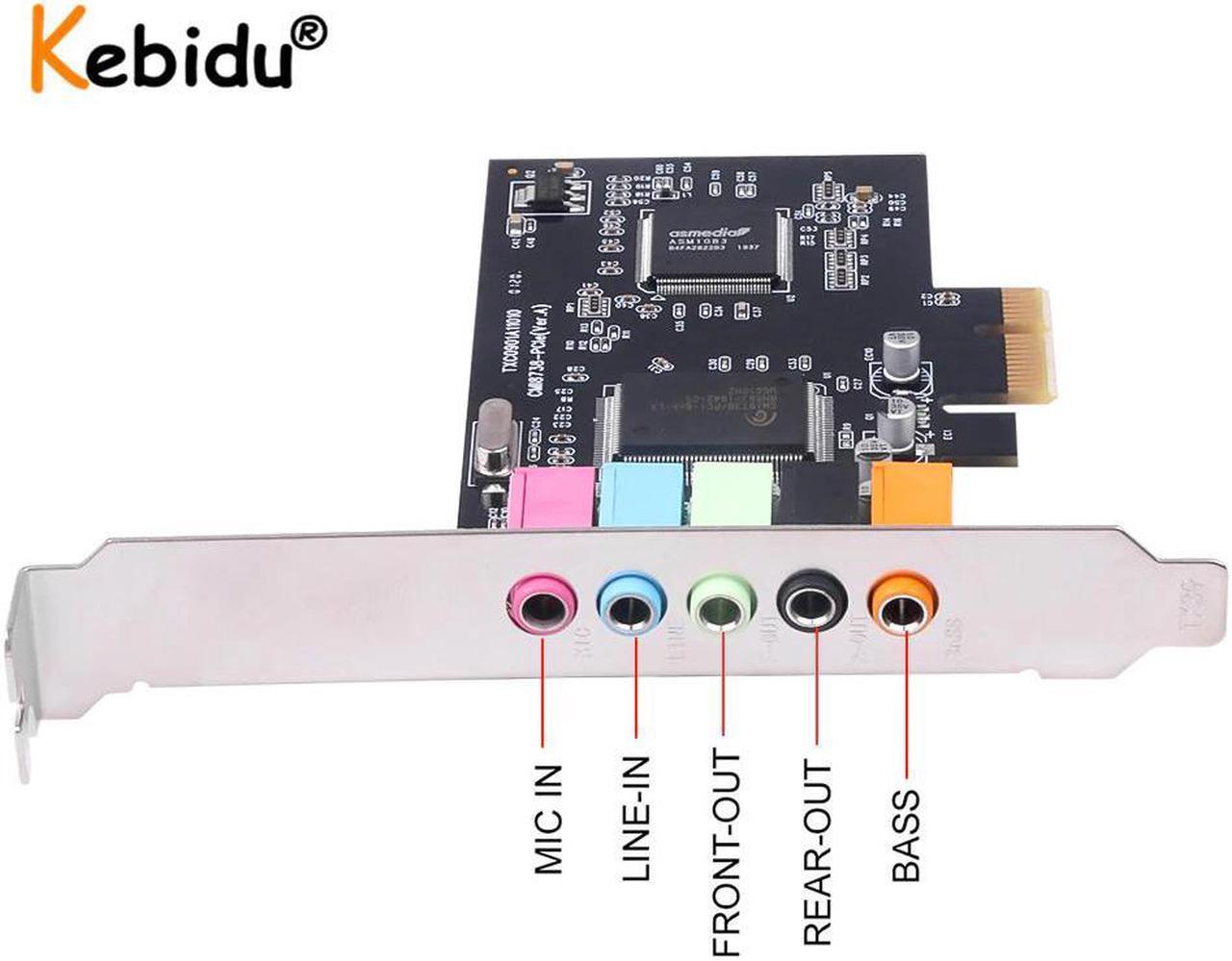 5.1CH PCI Sound Card CMI8738 Chipset Audio Digital Sound Card Desktop Pci Sound Card 5.1 Channel