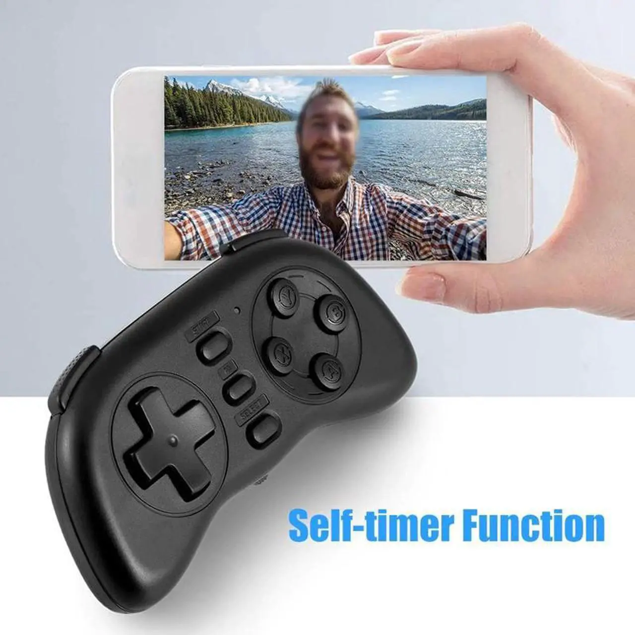 Alt view image 5 of 5 - Mini Wireless Gamepad Bluetooth Gamepad Joystick Multifunction Mobile Phone Controller