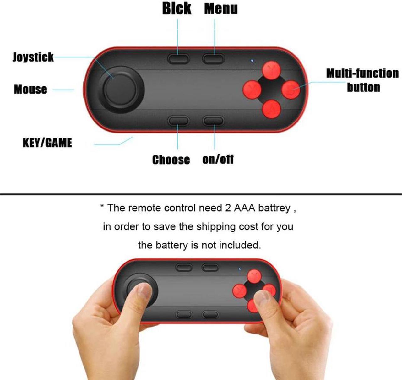 Alt view image 2 of 4 - Android Gamepad Joystick Bluetooth Remote VR Controller VR Game Pad Wireless Joypad for PC Smartphone for VR BOX PC Phone