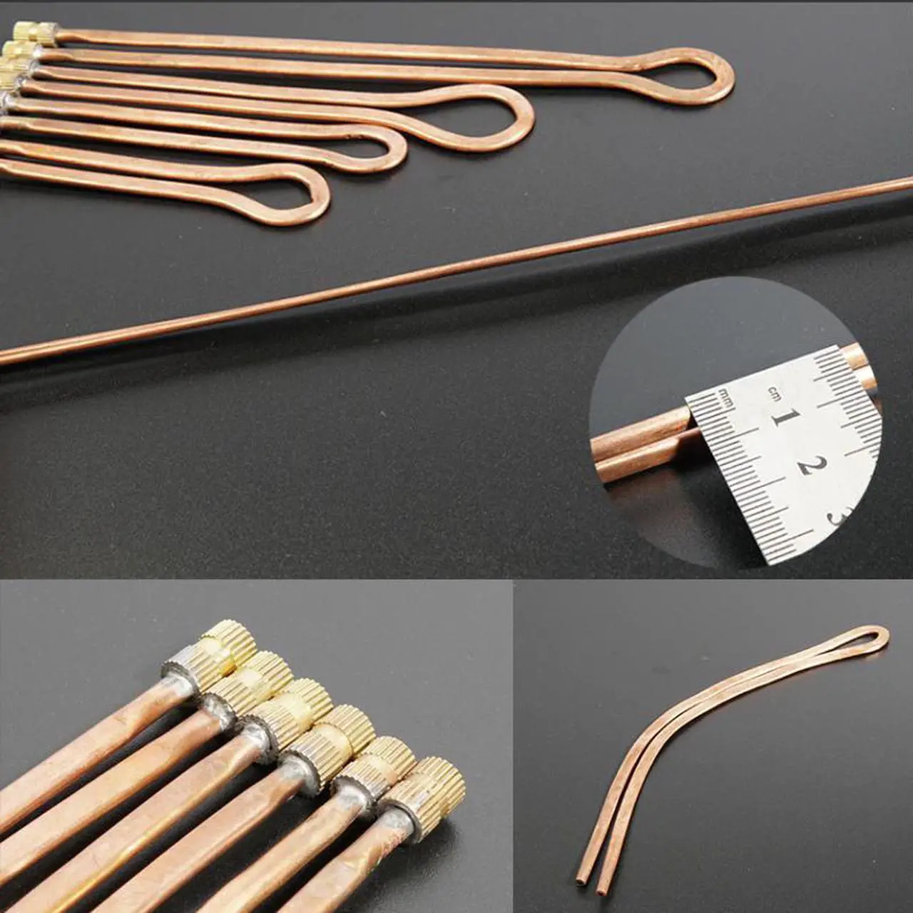 Main image of water cooling set 4*3 copper flat loop tube soft and easy to bend manual DIY modified joint copper tube
