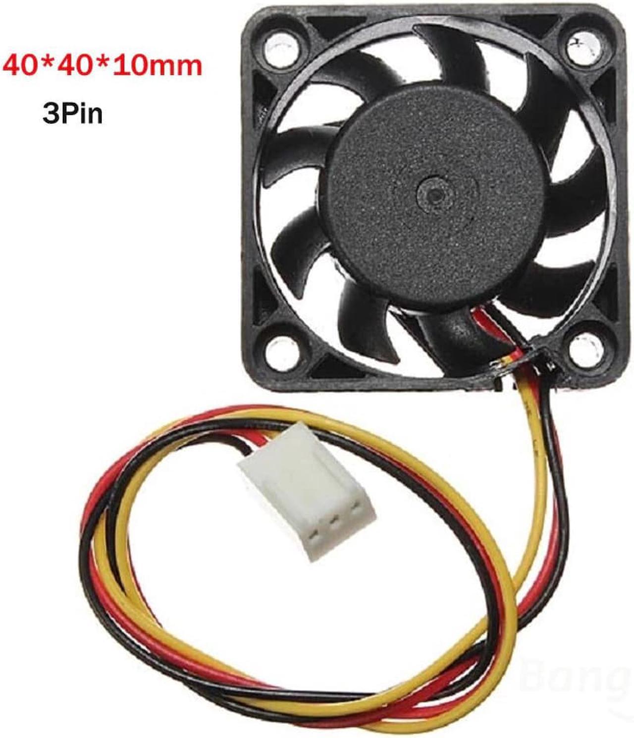 12V Mini Cooling Computer Fan - Small 40mm x 10mm DC Brushless 3-pin 17OTC20