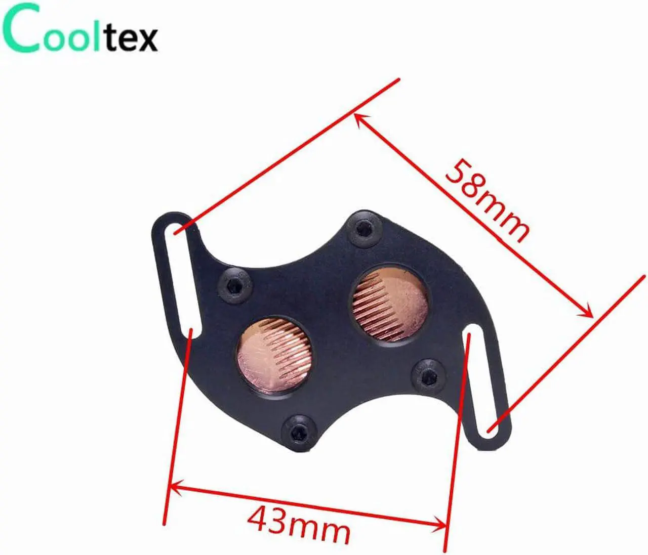 Alt view image 2 of 5 - 2018 new North and South bridge Water cooling watercooled Block cooler diagonal hole spacing 43mm-58mm with mounting screws