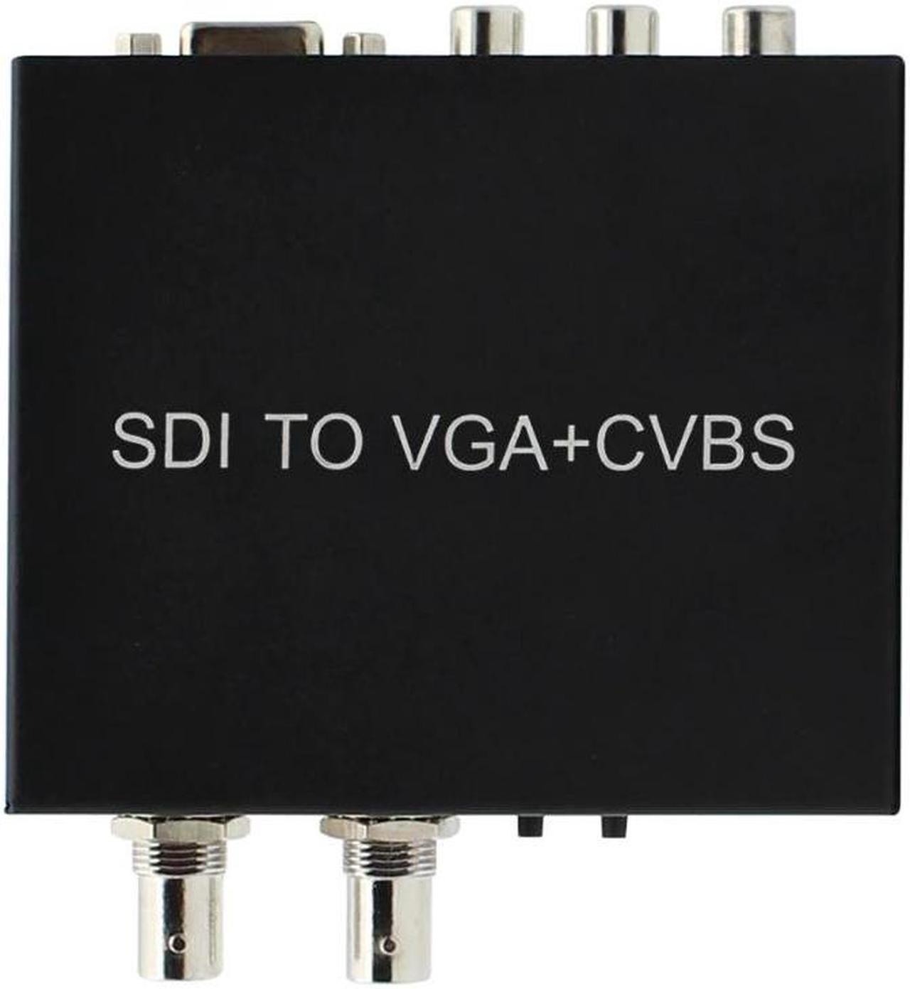 (-/HD-/3G-) to VGA+CVBS/AV+ Converter Support 1080P for Monitor/Camera/Display with adapter