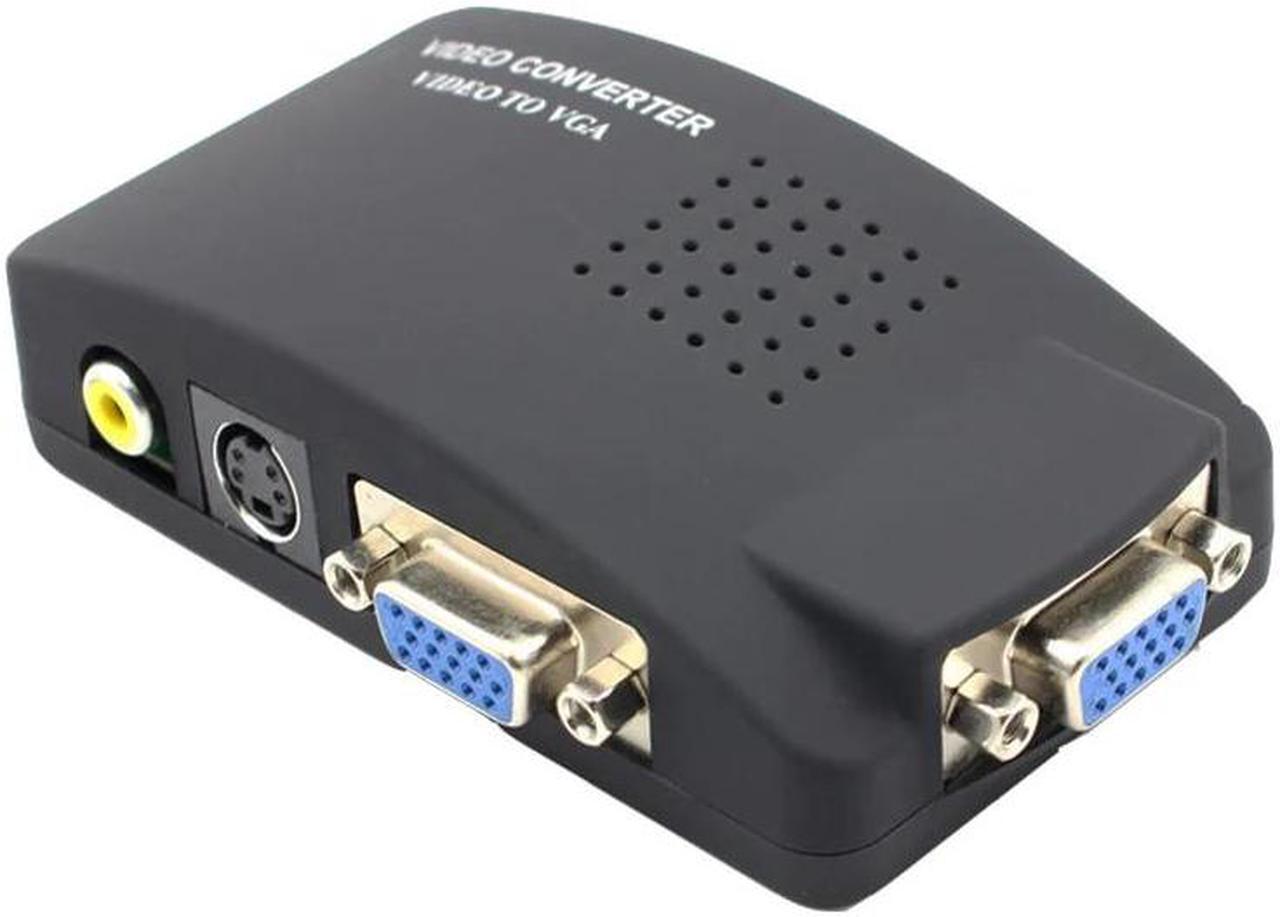 Alt view image 4 of 5 - AV to VGA converter VGA+S-video Composite RCA in to VGA out for PC to TV