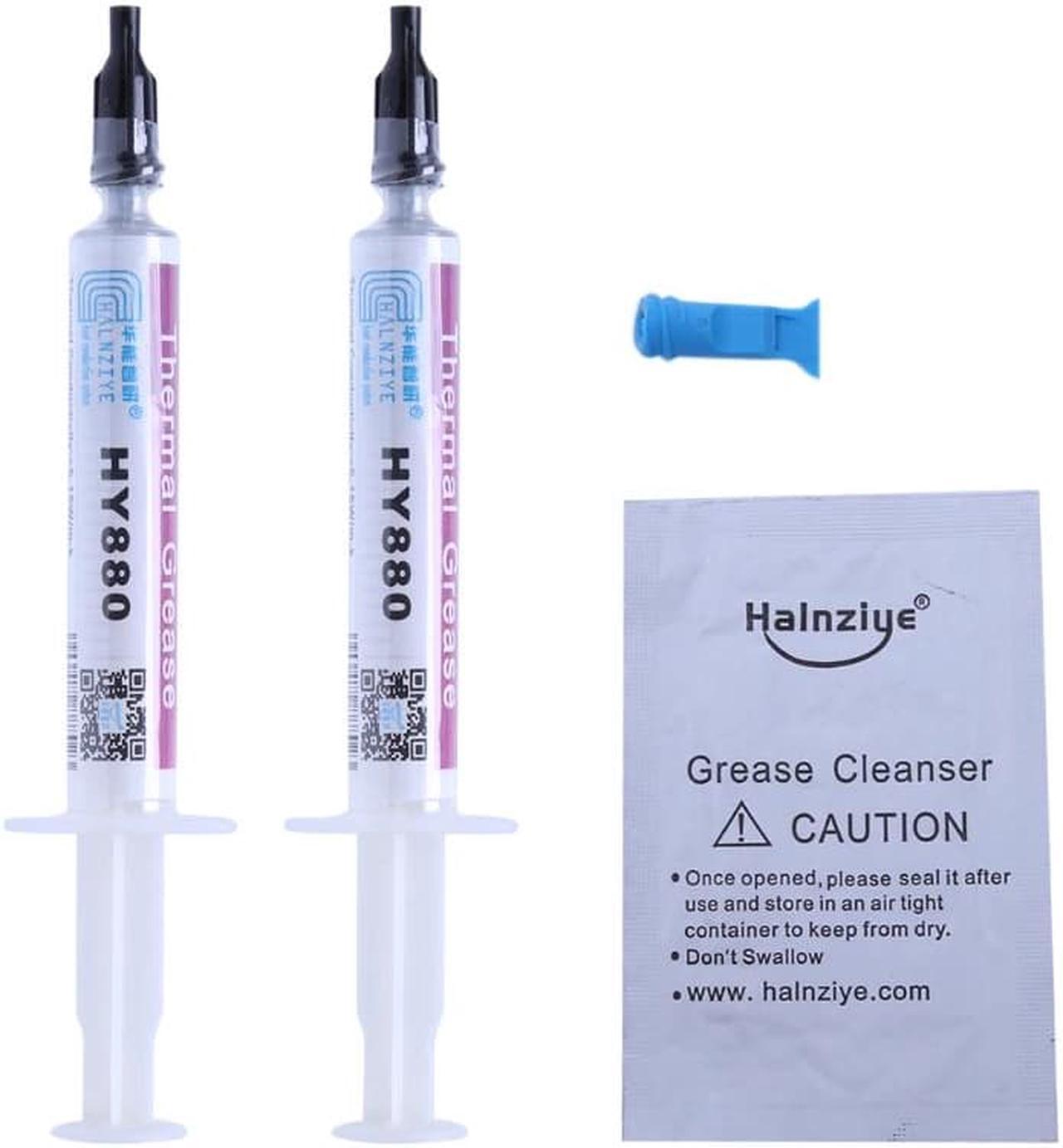 Alt view image 2 of 4 - 2Pcs 2g HY880 Thermal Grease Chipset CPU Cooling Compound Silicone Paste 5.15W 95AD