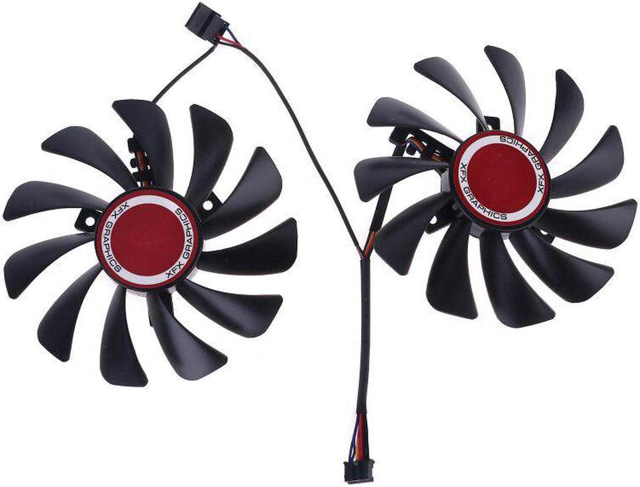 2pcs 95mm FDC10U12S9-C CF1010U12S Cooler Fan for  Radeon RX580 RX590 Graphics Card Cooling Fan