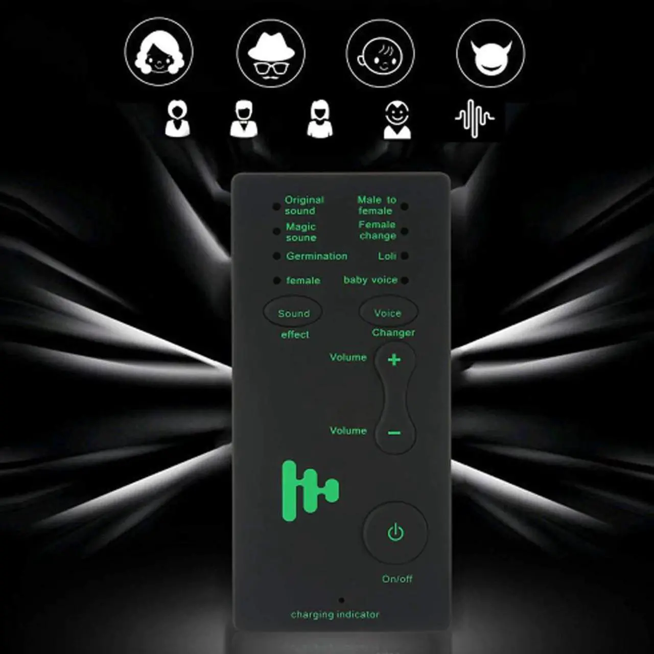 Alt view image 2 of 5 - Audio With USB Sound Effects Chargable Children Mini Size Home Voice Changer Phone Microphone Toy Lightweight Gift