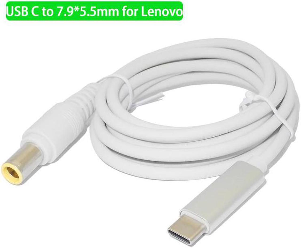 Alt view image 4 of 5 - Type C to 4.0x1.7 7.9x5.5 7.4x5.0 3.0x1.1 4.0x1.35 5.5x2.5mm Male Plug Converter DC  C PD Charging Cable Cord for Laptops