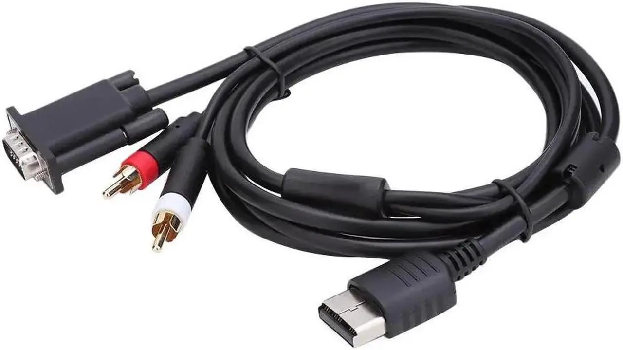 Alt view image 2 of 5 - Definition VGA Cable RCA Sound Adapter HD Box Cable Audio Video Lines Cord Wires for Sega Dreamcast Gaming Console