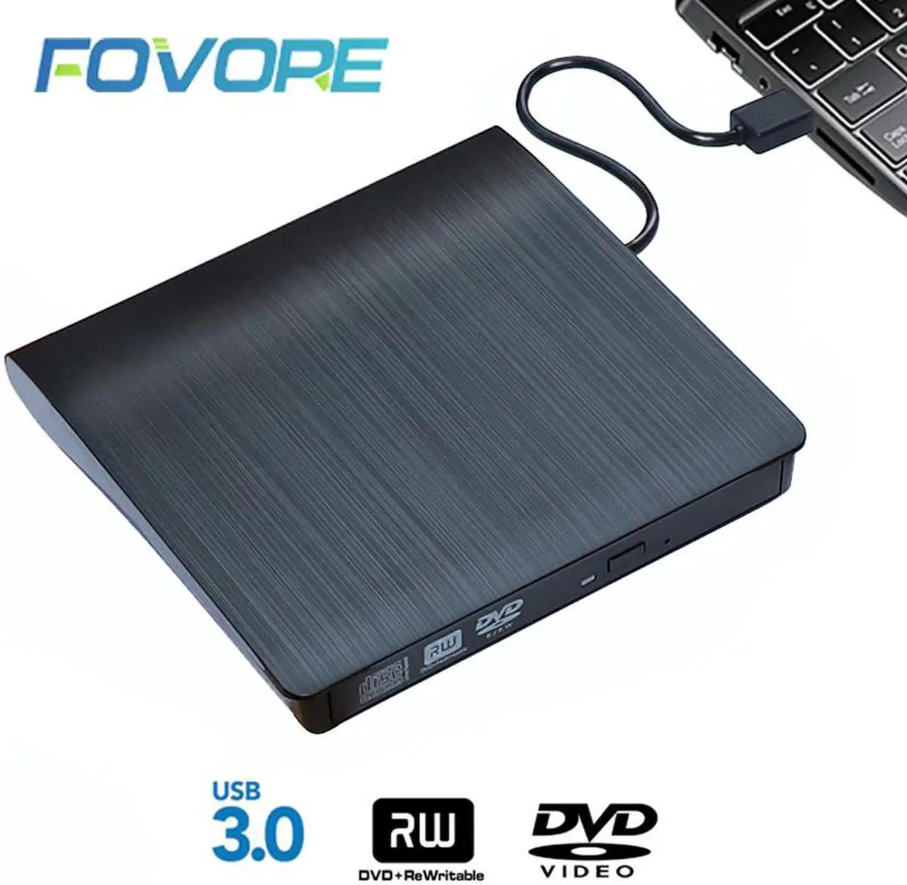 Main image of USB 3.0 Slim External DVD RW CD Writer Drive Burner Reader Player Optical Drives For Laptop PC  dvd burner  dvd portatil