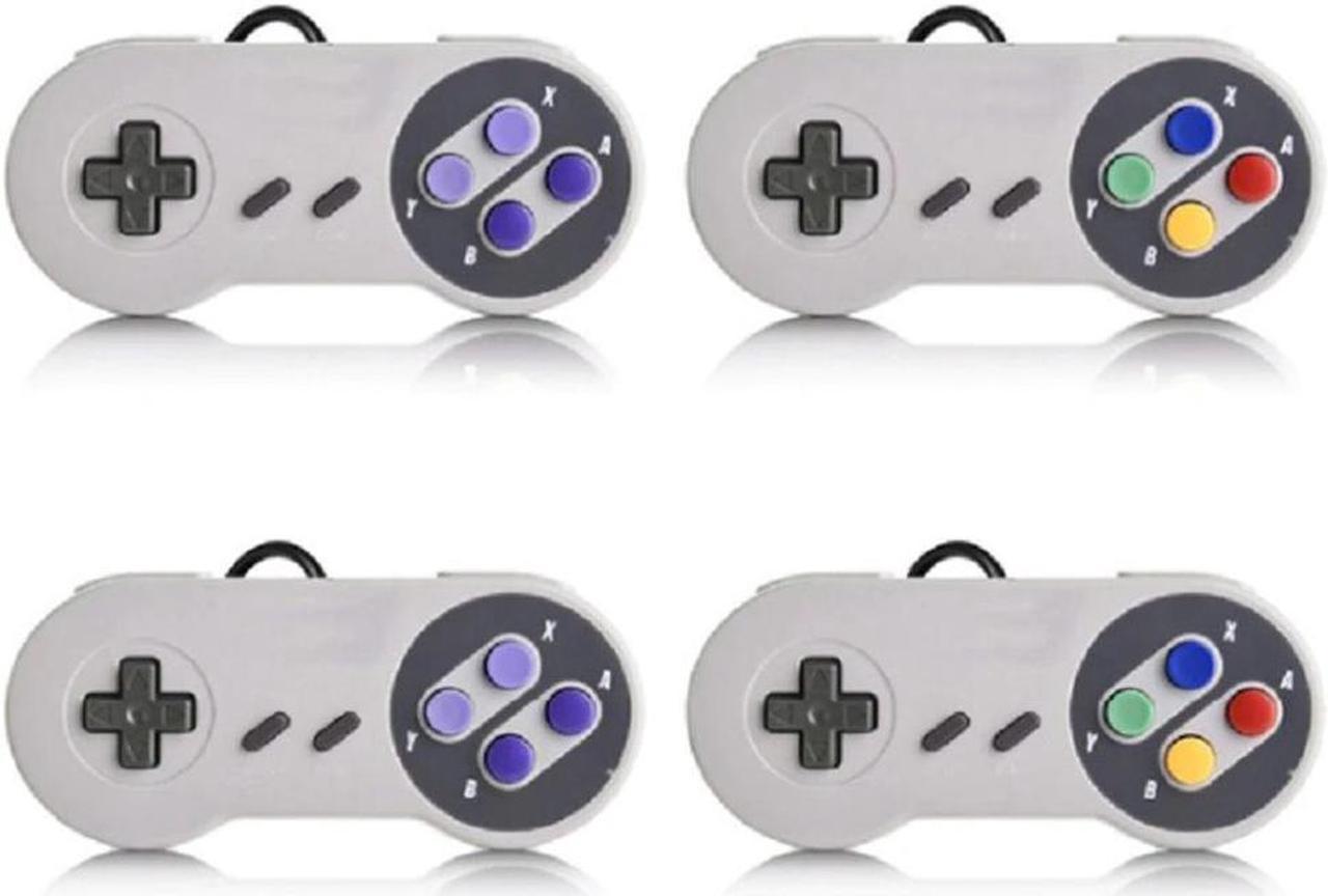 1Pcs USB 2.0 Gamepad Retro Style Wired Game Controller Gamer Joystick Gaming Machine Controller SNES Joy-Con for Windows PC MAC