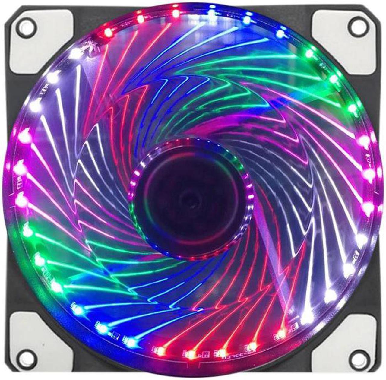 1Pcs 120mm PC Case Cooling Fan Super Silent Computer LED High Airflow Cooler Fans VH99