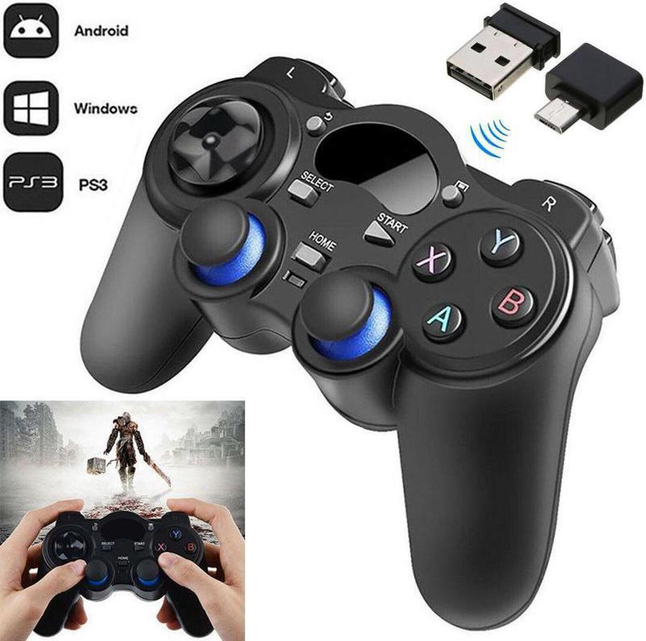 For Android Tablet Phone PC TV 2.4G Wireless Controller Gaming Gamepad Joystick With OTG Converter For PS3/Smart Phone Gamepads