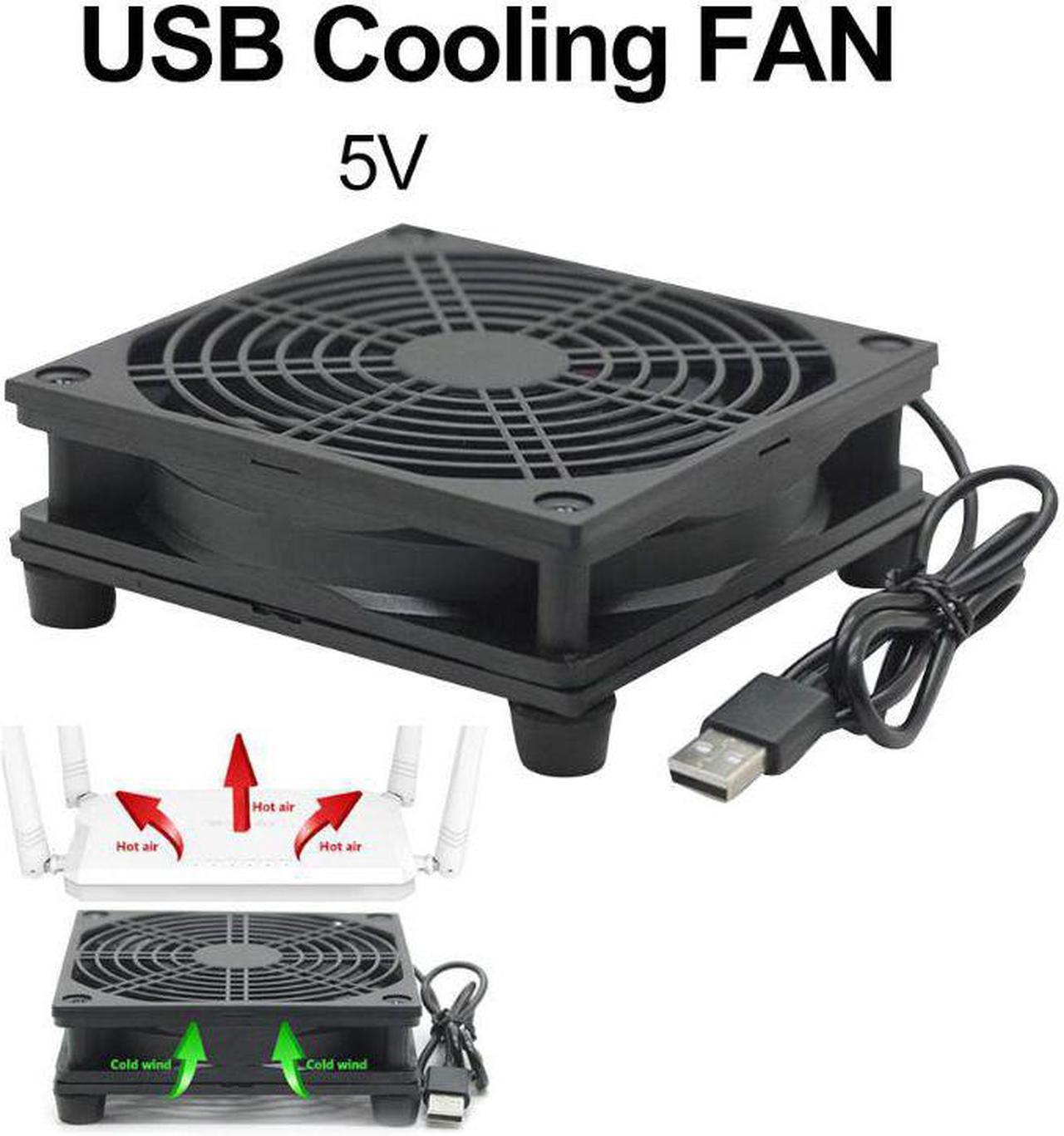 9cm/12cm Cooling Fan DC 5V USB Power Supply Quiet Fan for Router TV Set-Top Box PXPA