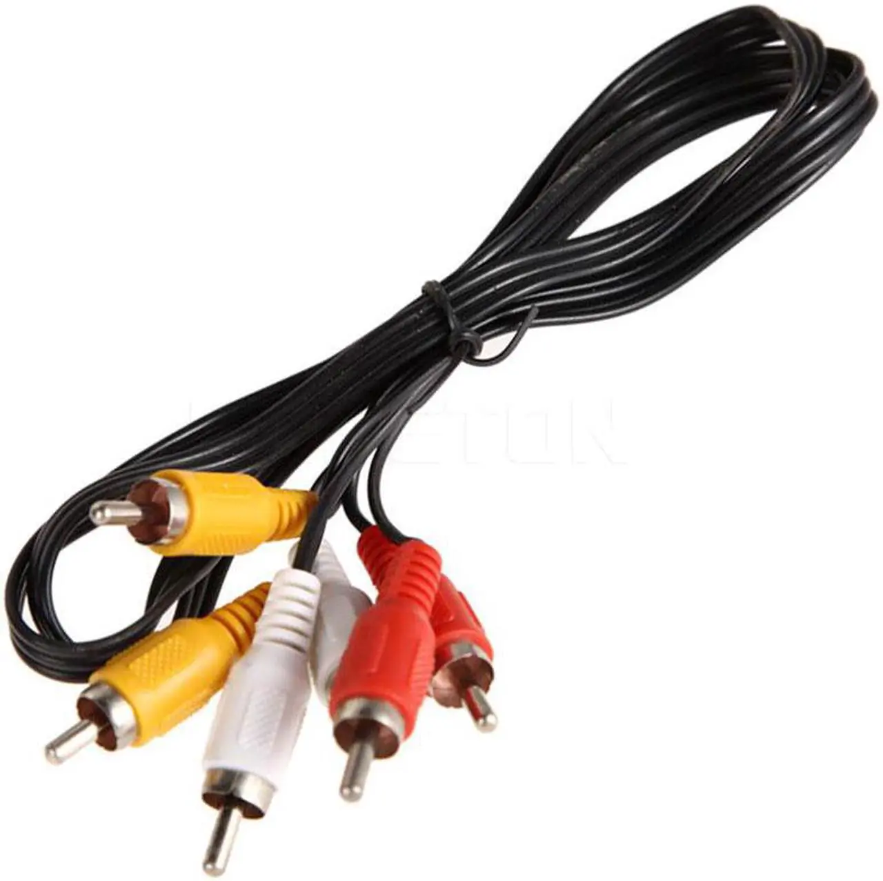 Alt view image 5 of 5 - High Quality 3 Ports Black Selector Video Game Switch Cable AV RCA for TV DVD
