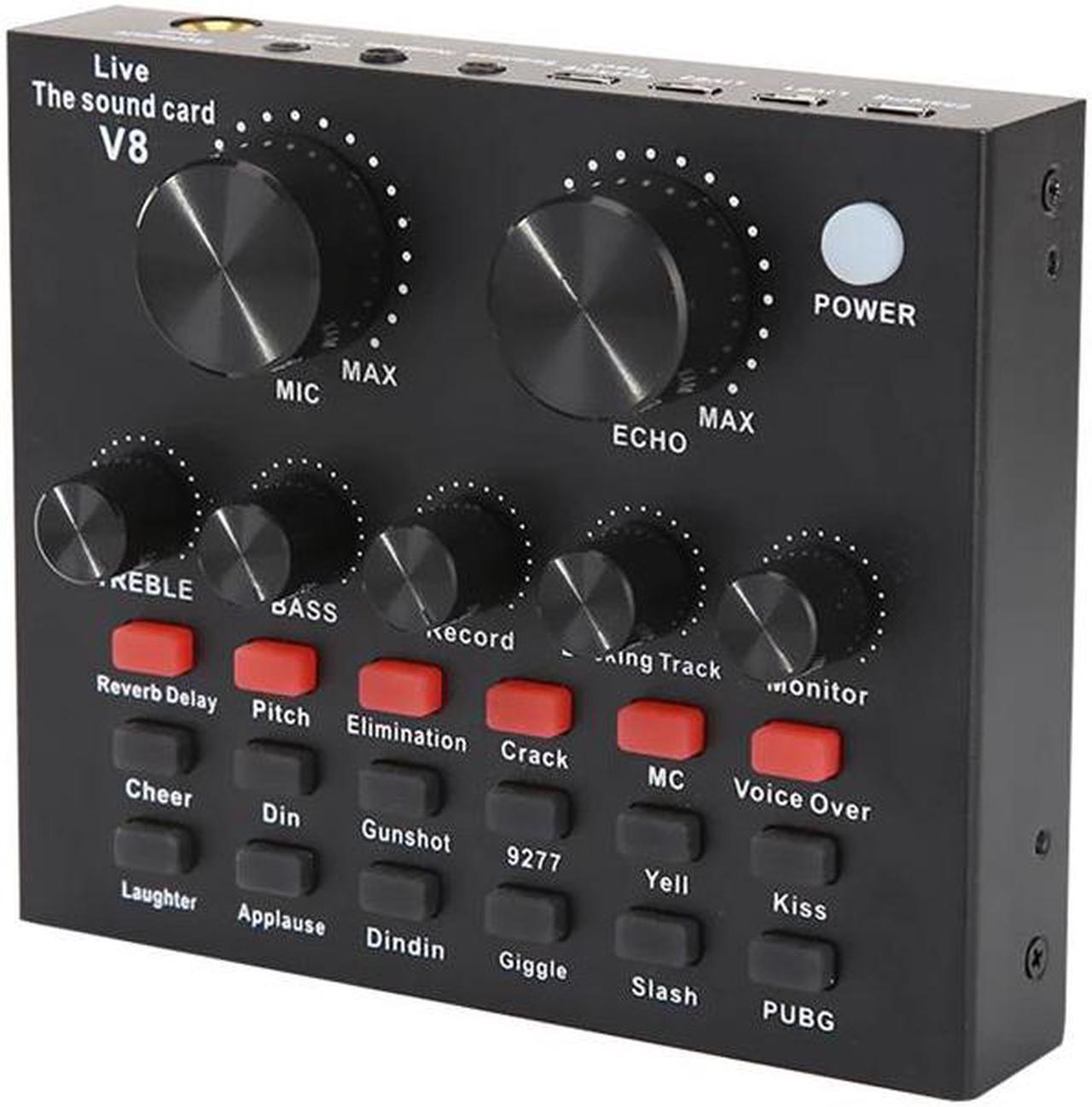 Alt view image 3 of 5 - Sound Card Live Show Soundcard With Audio Interface Audio USB Headset Microphone  Personal Entertainment Streamer