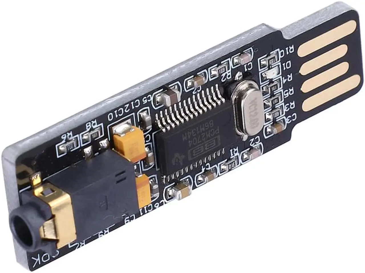Alt view image 2 of 5 - VHM-305 Drive- USB Sound Card Chip Computer External Sound Card Module DAC Decoder Board for WIN2000/WINXP/WIN3003