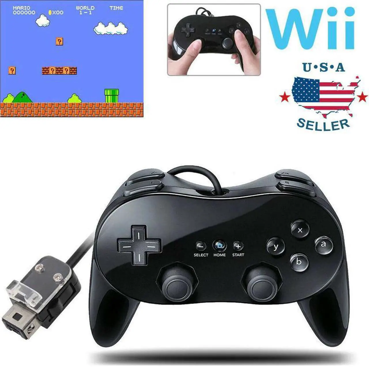 Main image of Wired Gamepad for Wii Remote Controller For Windows 7/8/10 Microsoft PC Controller Pad Console Game Gamepad