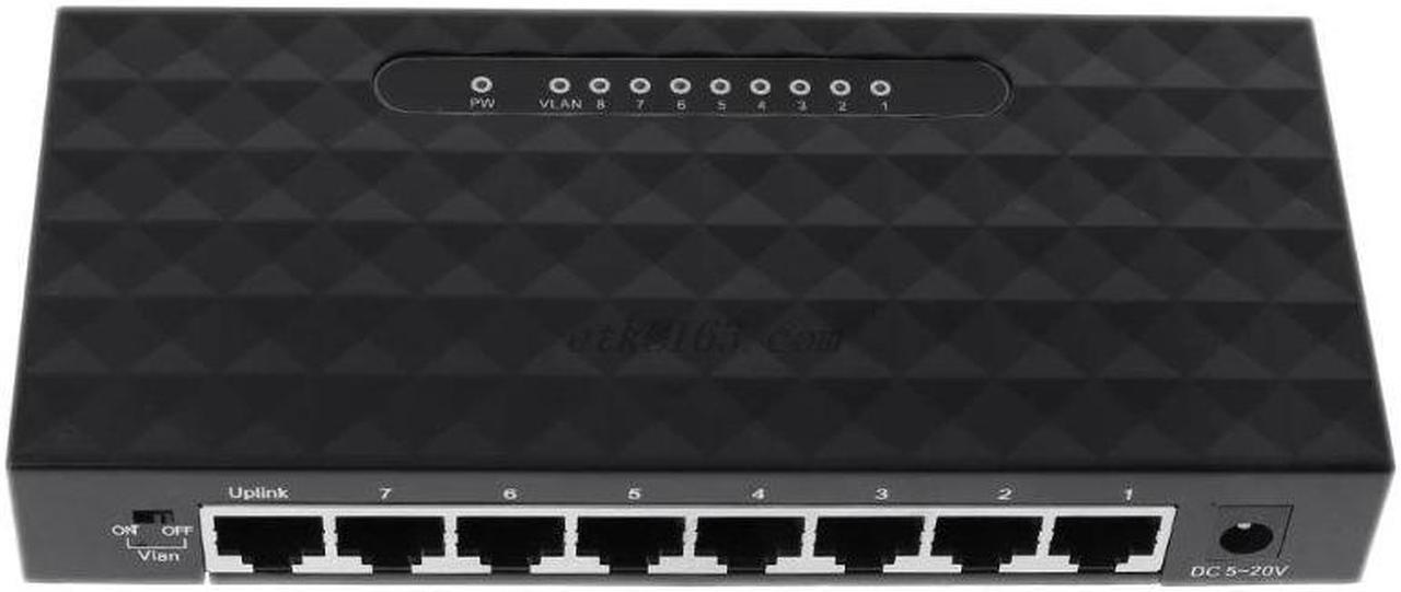 Alt view image 3 of 5 - 8-Port Ethernet Network Switch HUB Desktop Mini Fast LAN Switcher Adapter - L057 New hot