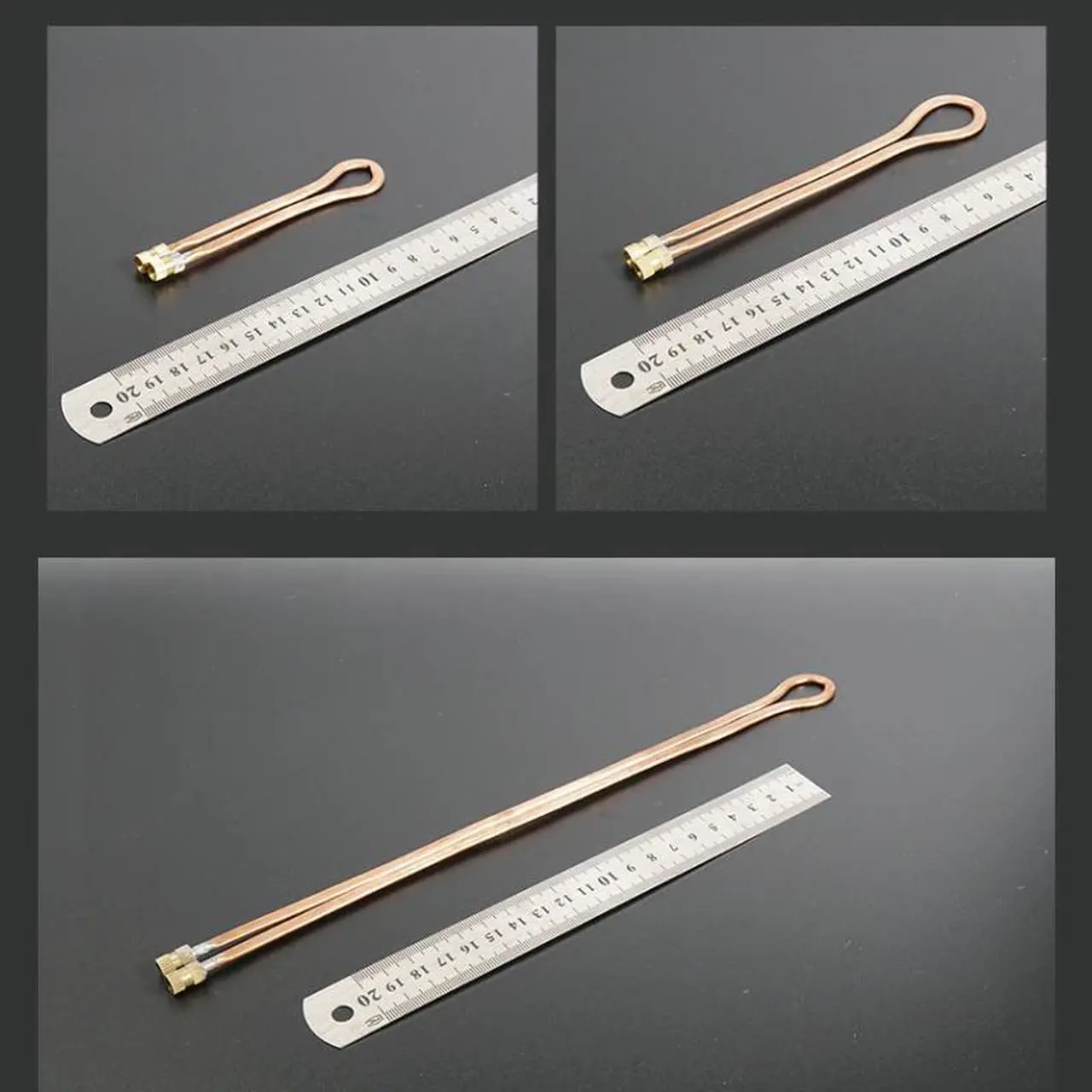 Alt view image 2 of 5 - water cooling set 4*3 copper flat loop tube soft and easy to bend manual DIY modified joint copper tube