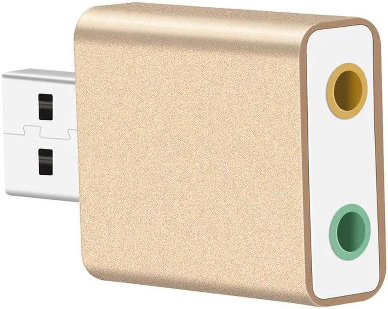 Alt view image 2 of 5 - Card USB External to Earphone Headphone Microphone Jack USB Adapter Audio Card for Laptop Computer  Card