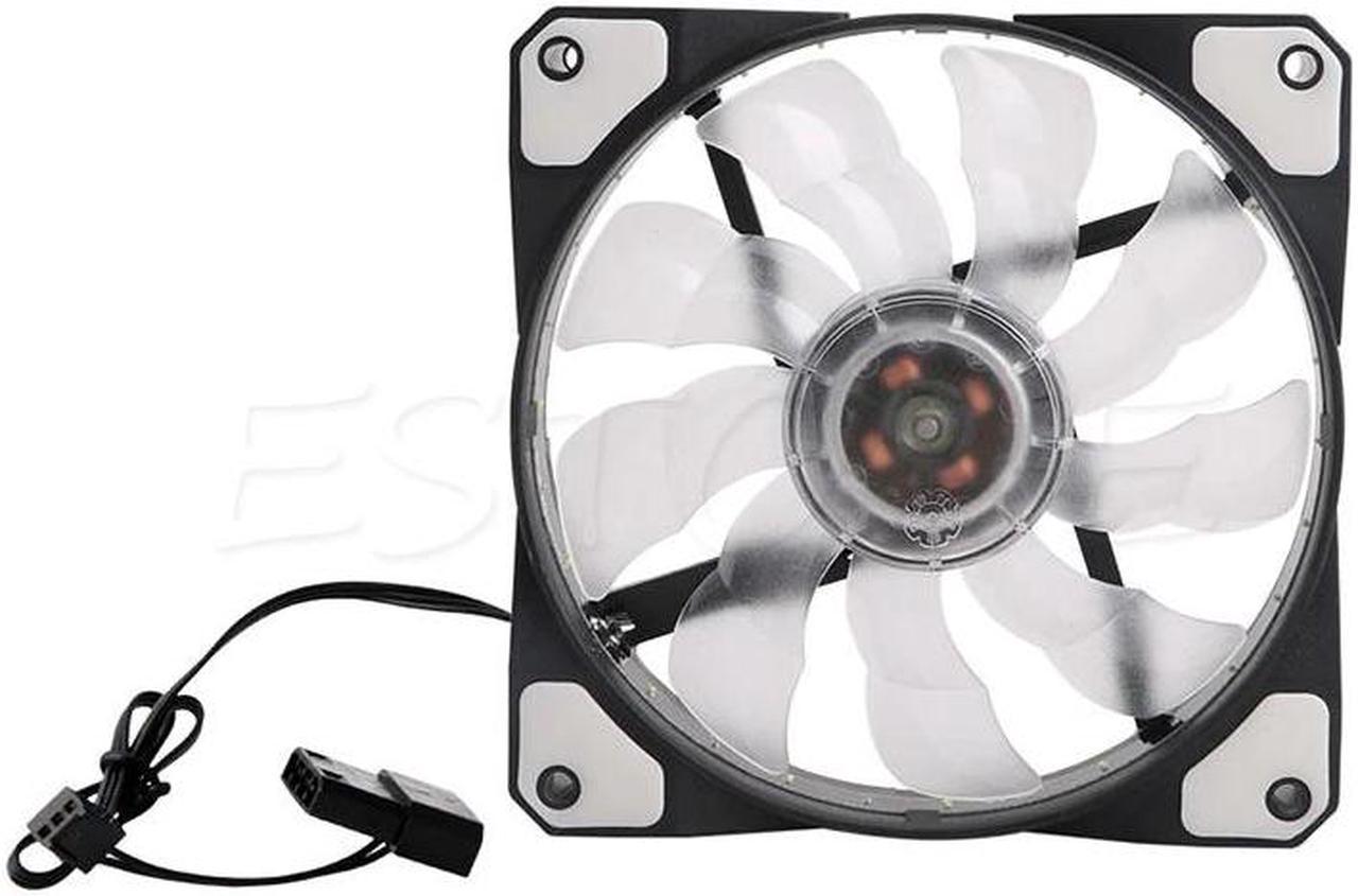 3-Pin/4-Pin 120mm PWM PC Computer Case CPU Cooler Cooling Fan with LED Light New Design