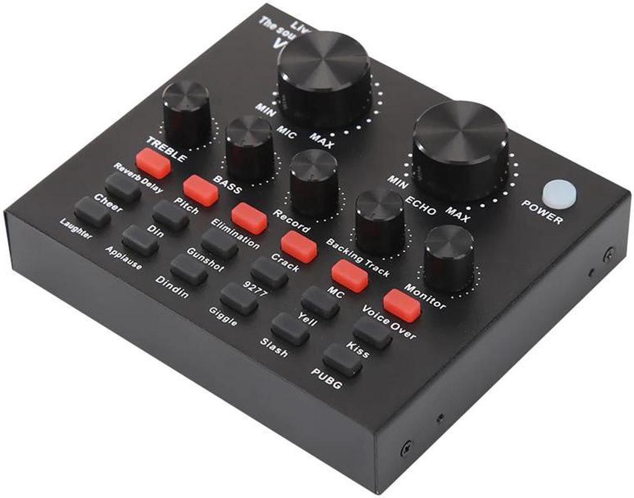 Alt view image 4 of 5 - Sound Card Live Show Soundcard With Audio Interface Audio USB Headset Microphone  Personal Entertainment Streamer