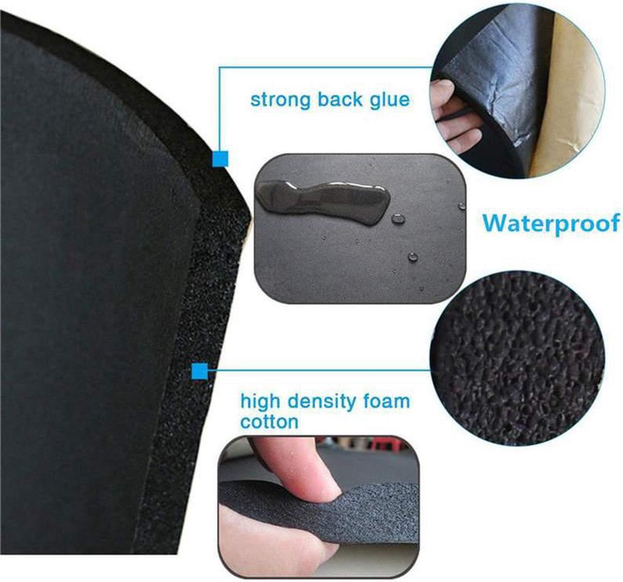 Alt view image 2 of 5 - 1Roll 100cmx50cm 3mm/6mm/10mm Adhesive Closed Cell Foam Sheets Soundproof Insulation Home Car Sound Acoustic Insulation Thermal