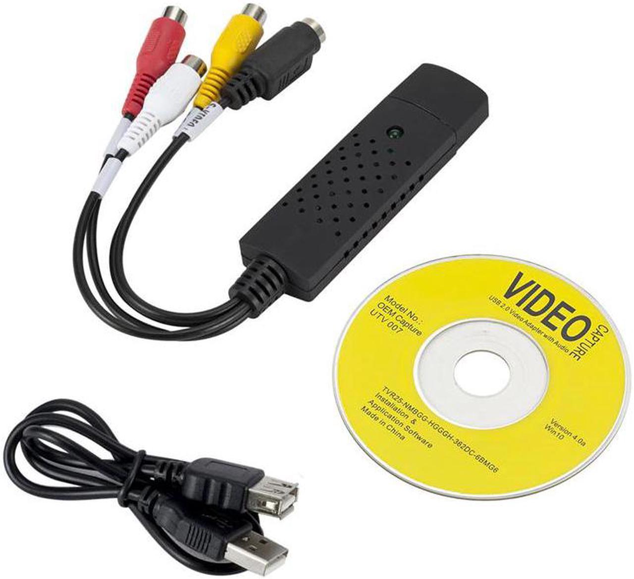 2.0 Easycap Capture 4 Channel Video TV DVD VHS Audio Capture Adapter Card TV Video DVR