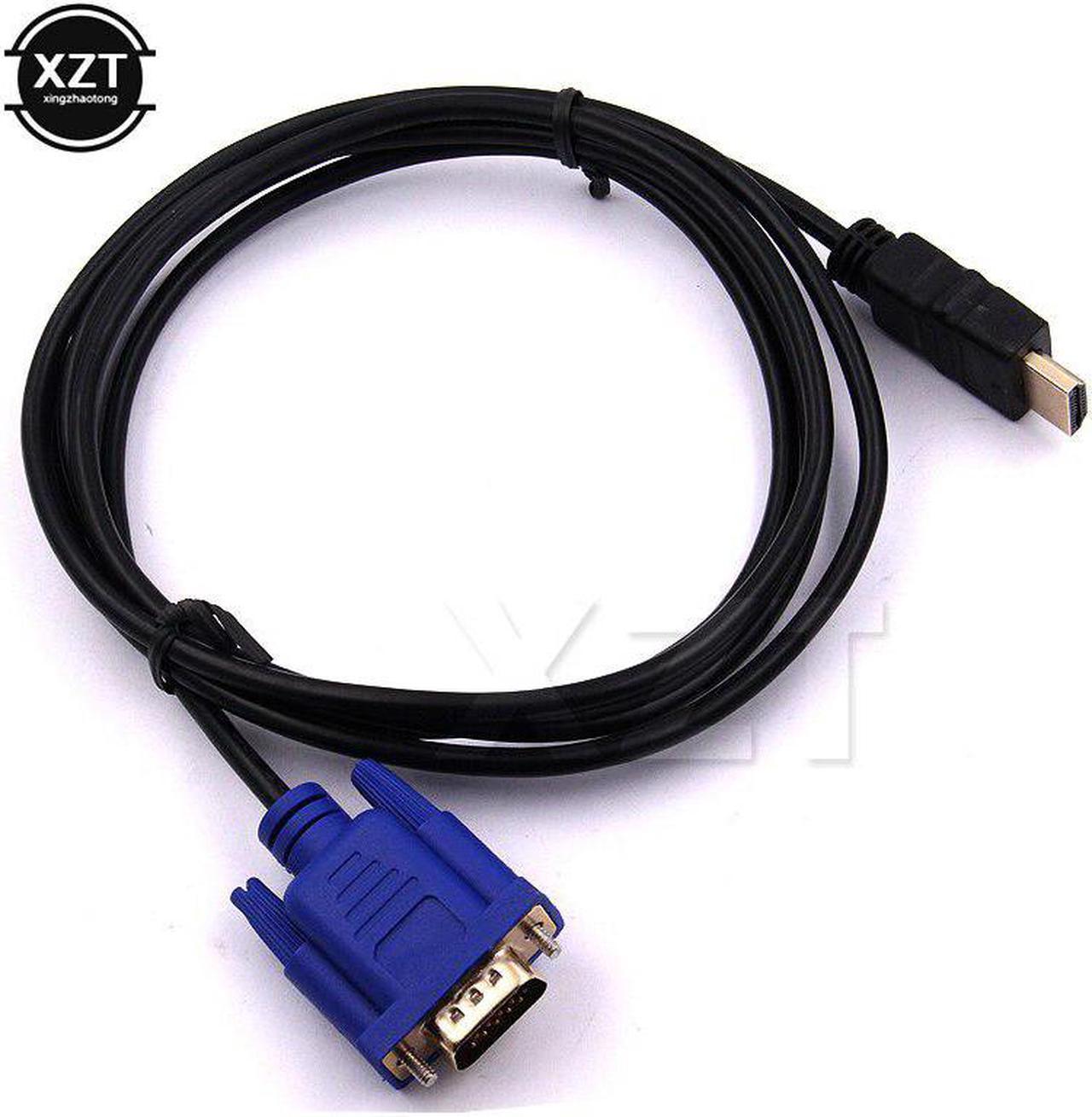 sale 1.8M 6FT HDMI To VGA Cable Male to Male Video Adapter For HDTV HD Player HDMI Kabel Cable Adapter