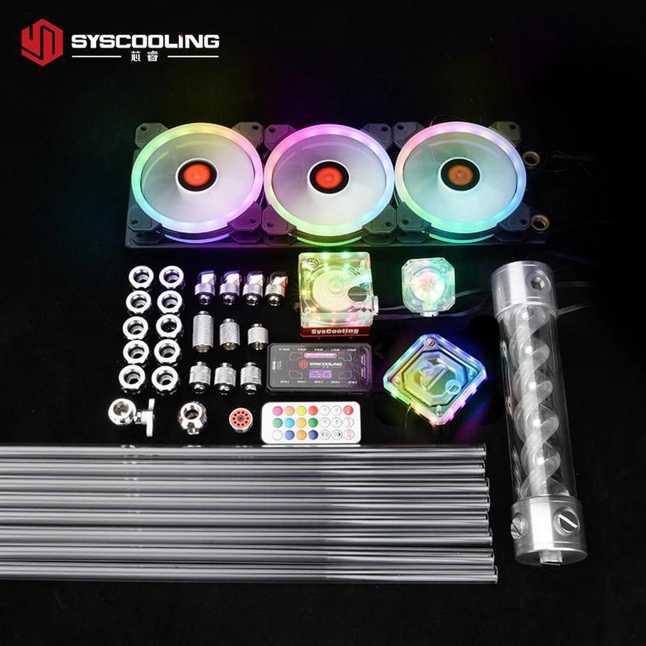 PC water cooling kit for  CPU socket PETG tube liquid cooling system RGB support